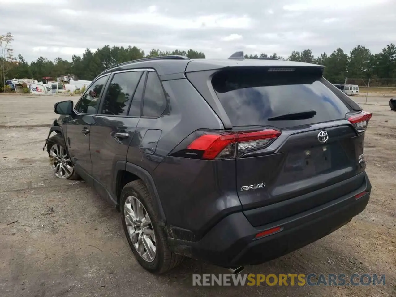 3 fotografías del automóvil dañado JTMA1RFV2KD504554 TOYOTA RAV4 2019