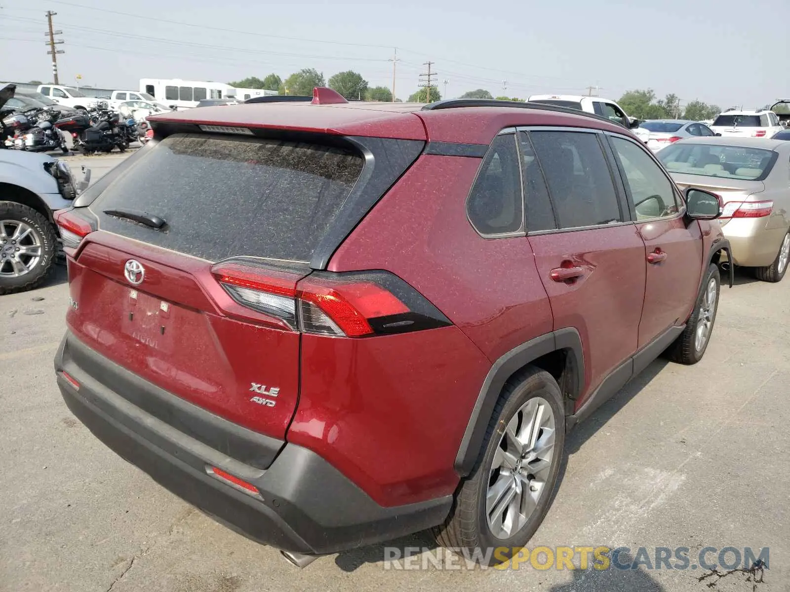 4 fotografías del automóvil dañado JTMA1RFV2KD514646 TOYOTA RAV4 2019