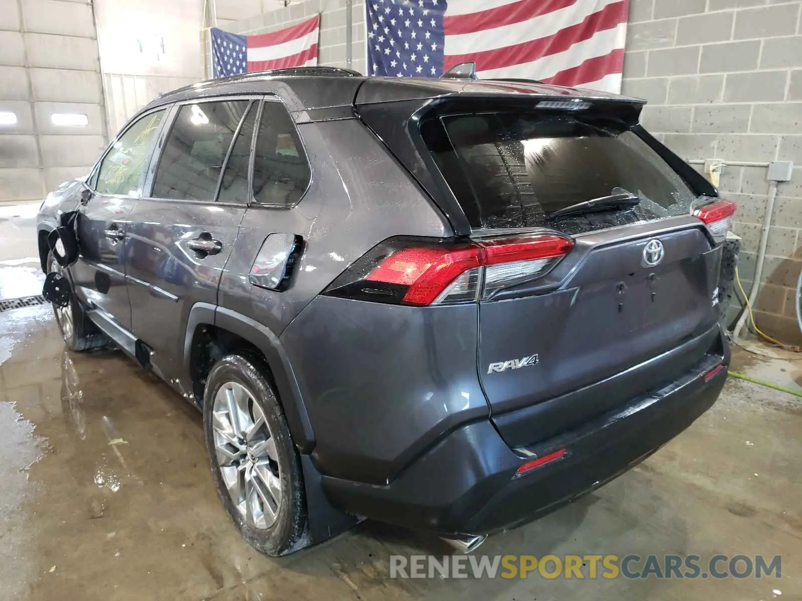 3 fotografías del automóvil dañado JTMA1RFV3KD500867 TOYOTA RAV4 2019