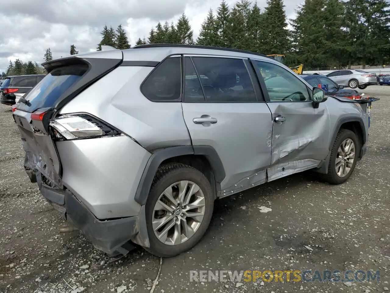 3 fotografías del automóvil dañado JTMA1RFV3KD504742 TOYOTA RAV4 2019