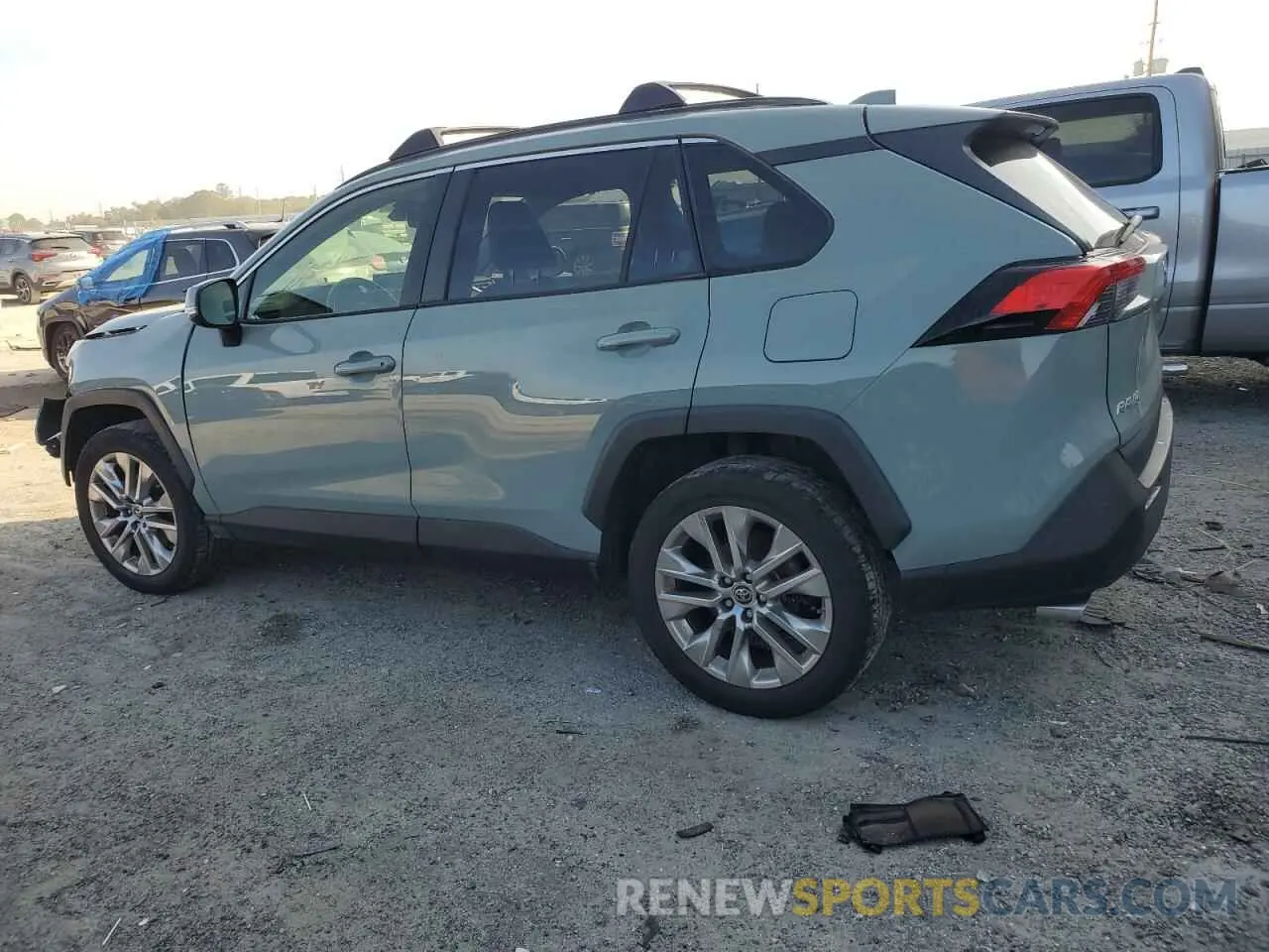 2 fotografías del automóvil dañado JTMA1RFV4KD033359 TOYOTA RAV4 2019