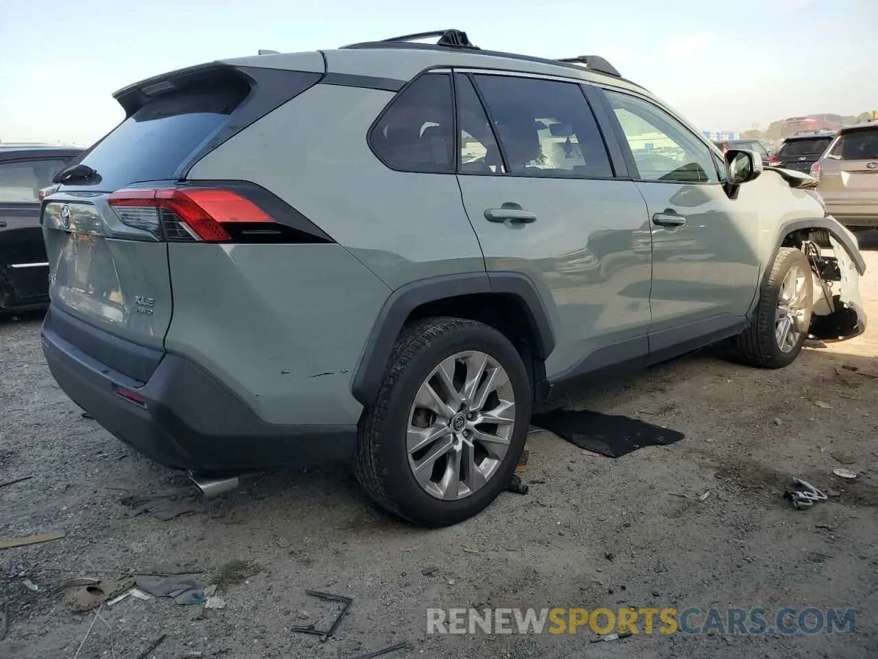3 fotografías del automóvil dañado JTMA1RFV4KD033359 TOYOTA RAV4 2019