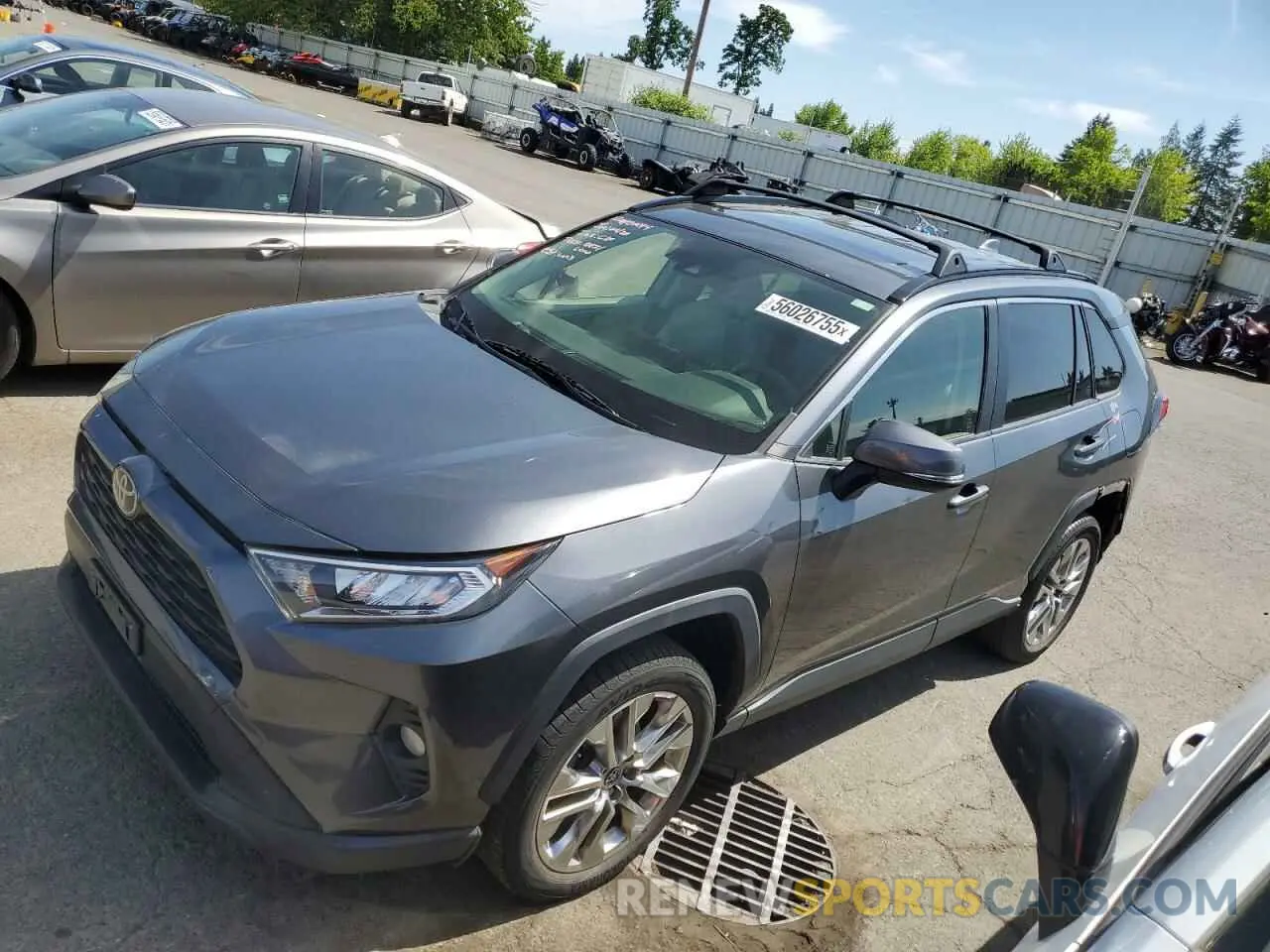 1 fotografías del automóvil dañado JTMA1RFV6KD014635 TOYOTA RAV4 2019