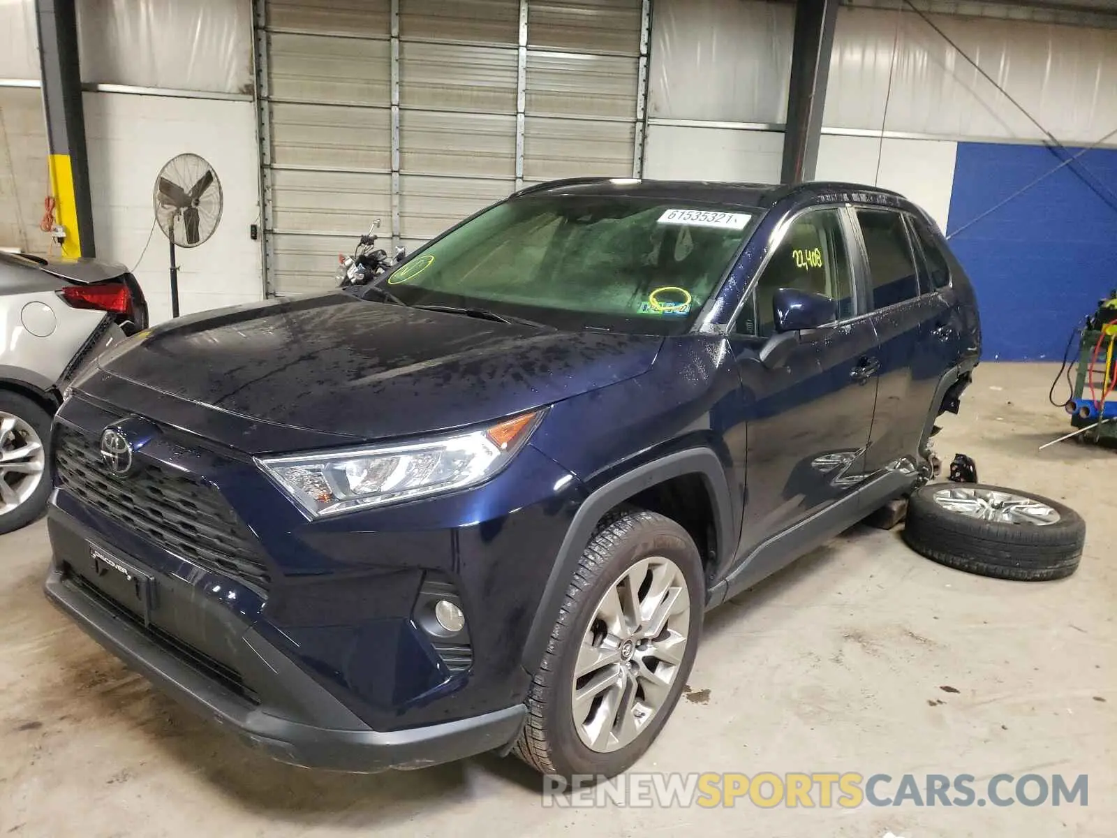 2 fotografías del automóvil dañado JTMA1RFV6KD504055 TOYOTA RAV4 2019