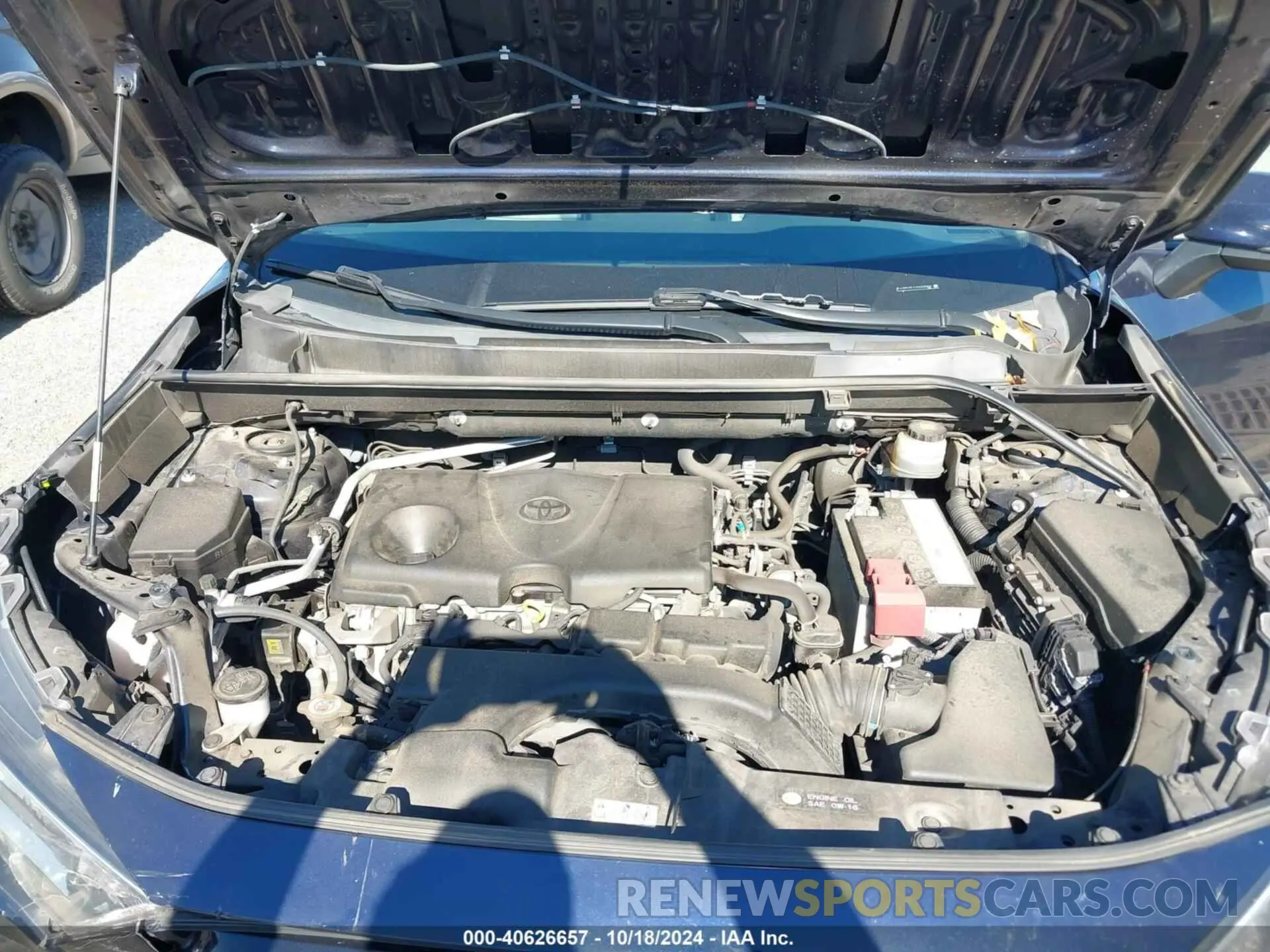 10 fotografías del automóvil dañado JTMA1RFV7KD008309 TOYOTA RAV4 2019