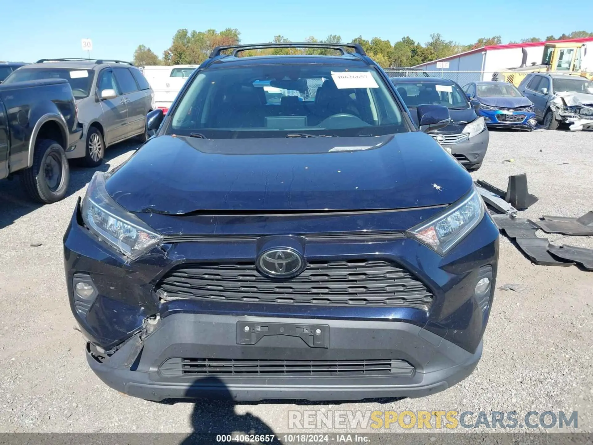 12 fotografías del automóvil dañado JTMA1RFV7KD008309 TOYOTA RAV4 2019