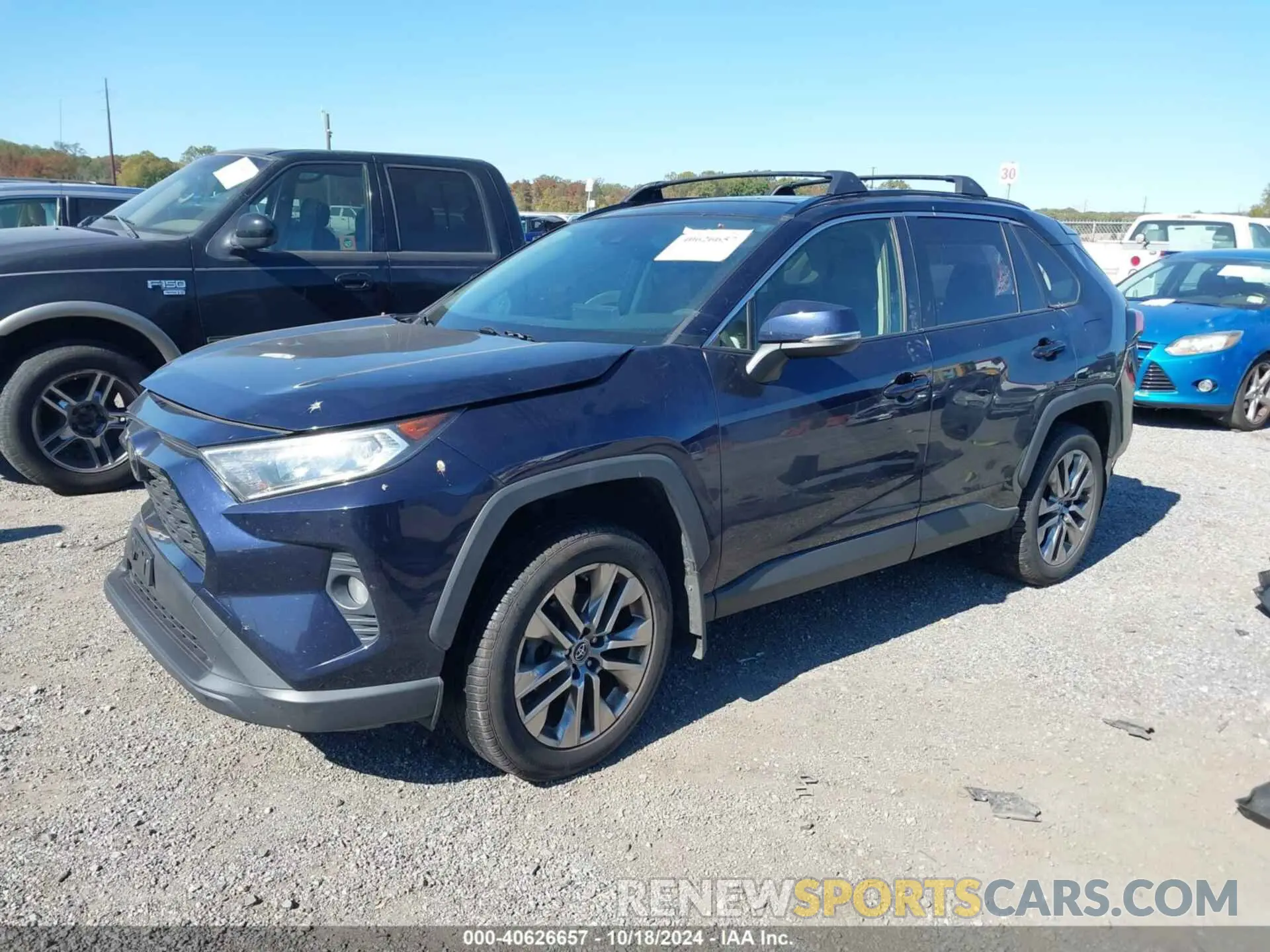2 fotografías del automóvil dañado JTMA1RFV7KD008309 TOYOTA RAV4 2019