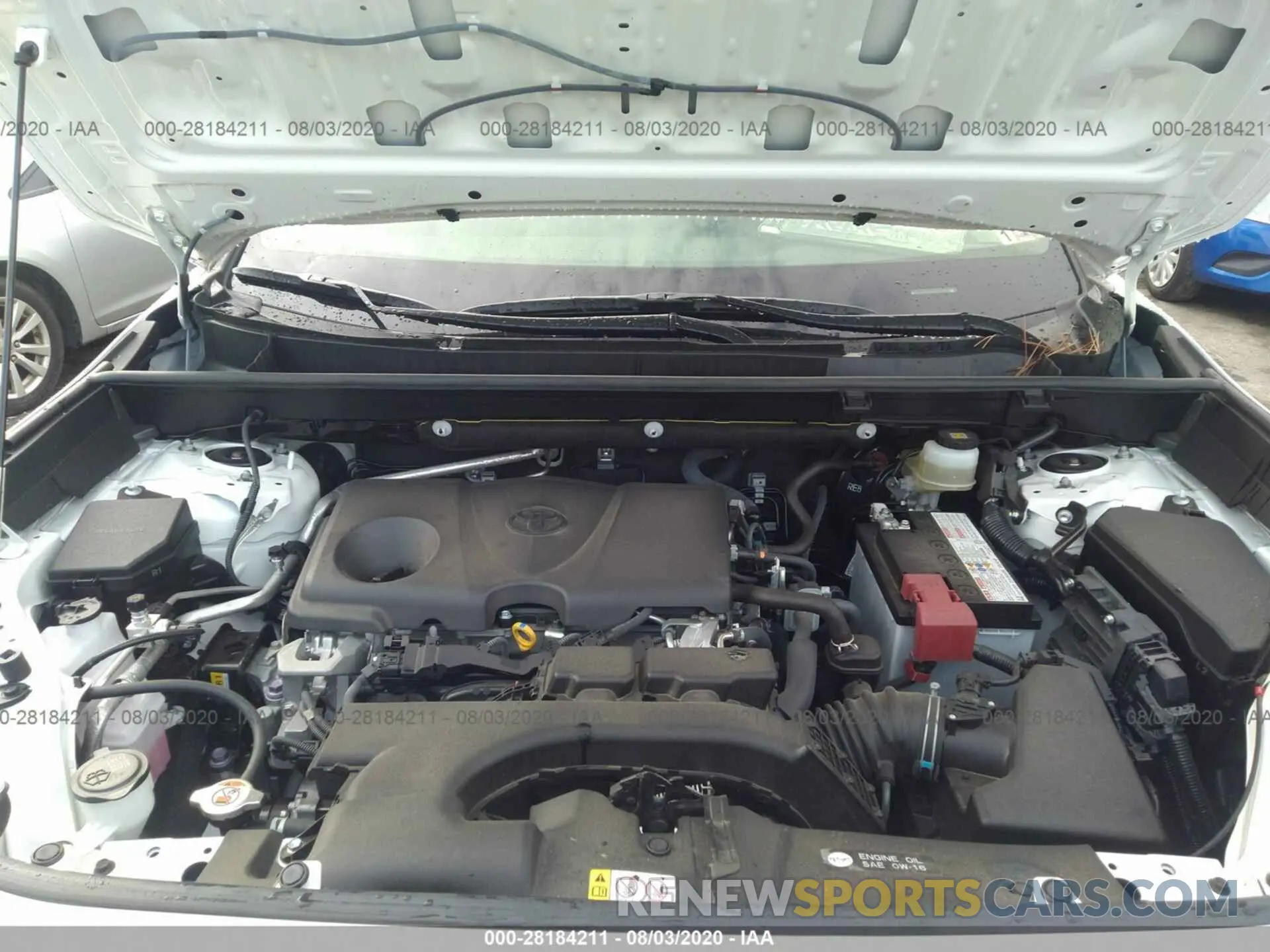 10 fotografías del automóvil dañado JTMA1RFV7KD502296 TOYOTA RAV4 2019