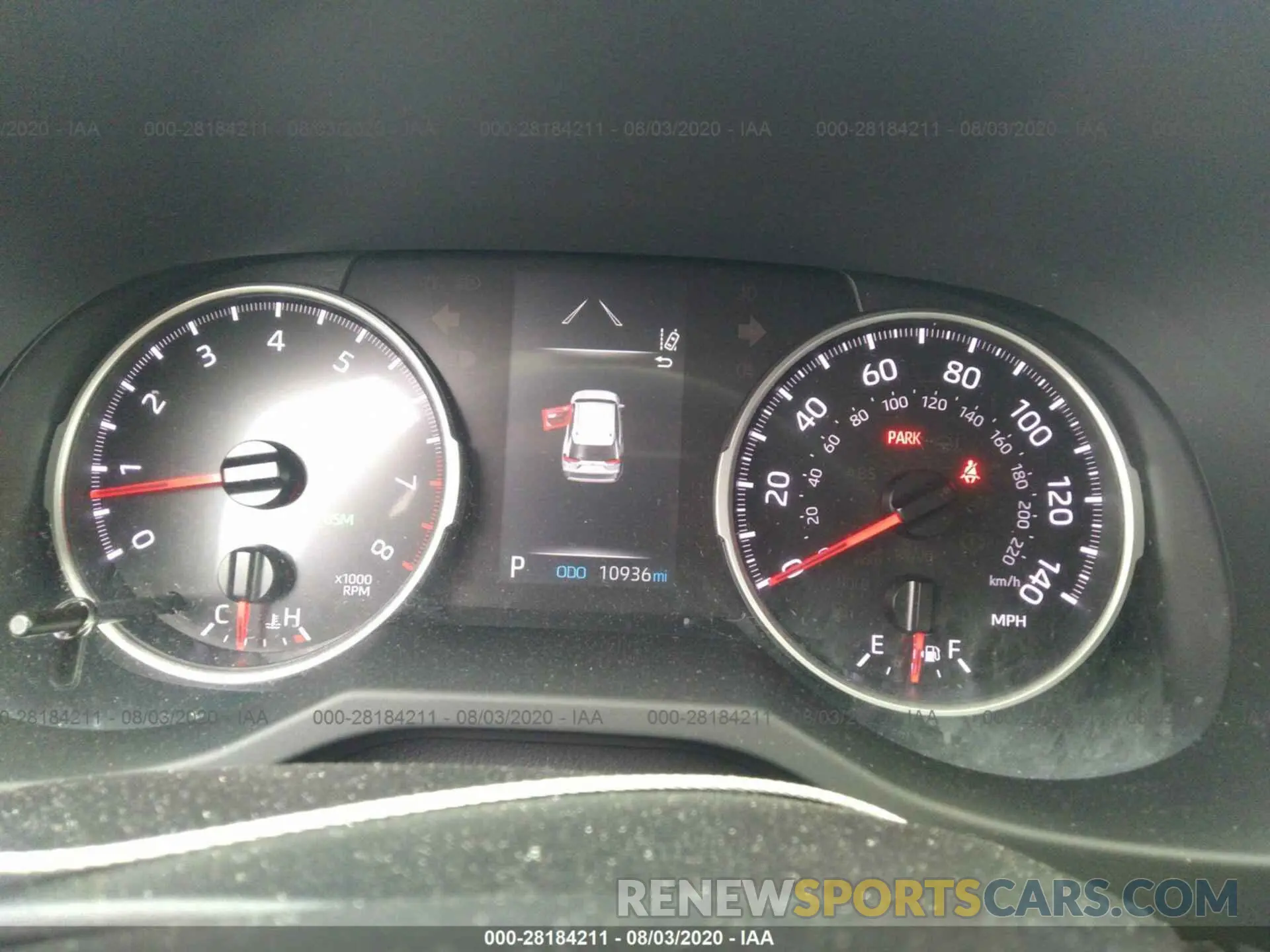 7 fotografías del automóvil dañado JTMA1RFV7KD502296 TOYOTA RAV4 2019