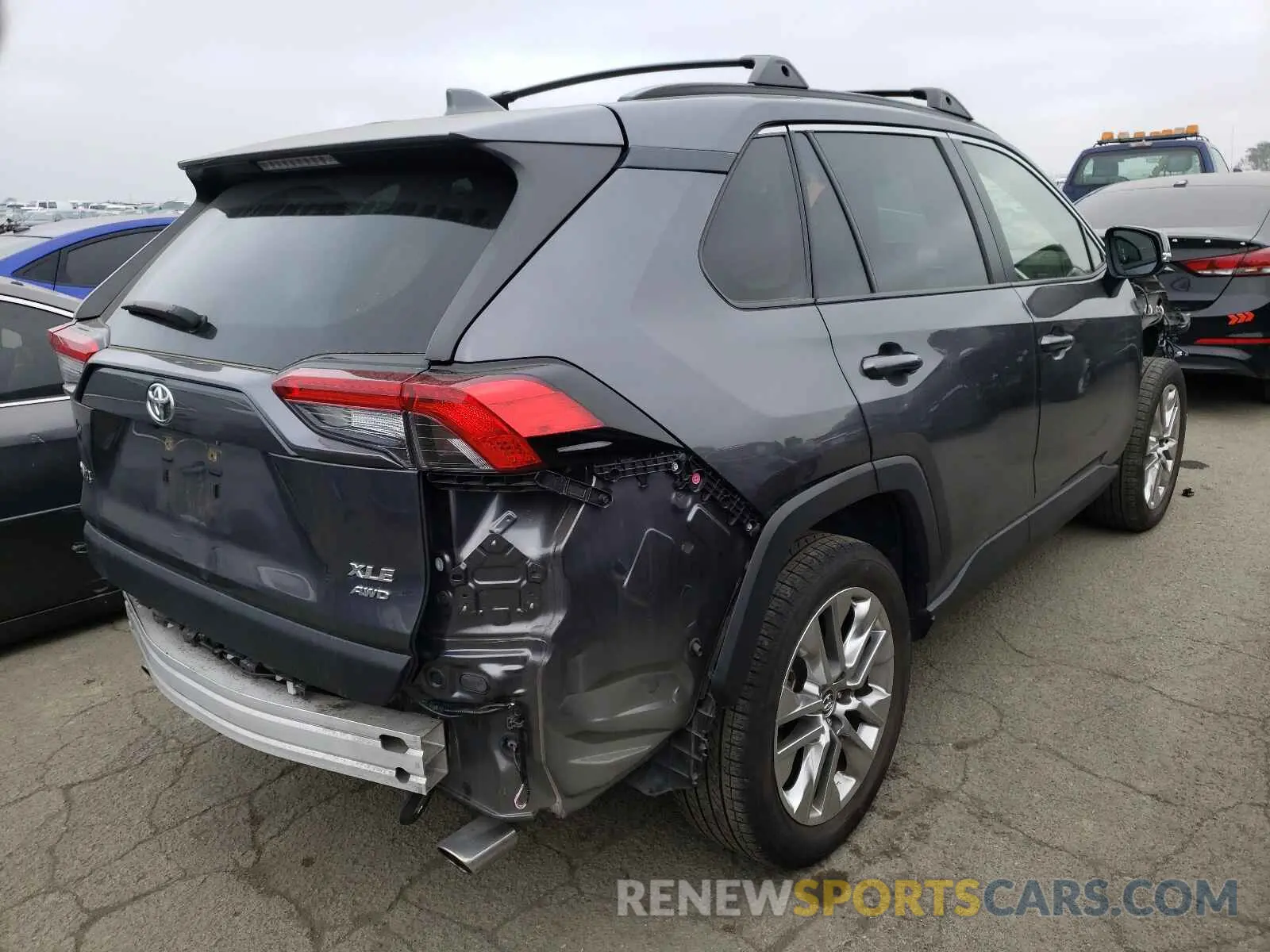 4 fotografías del automóvil dañado JTMA1RFV8KD003667 TOYOTA RAV4 2019