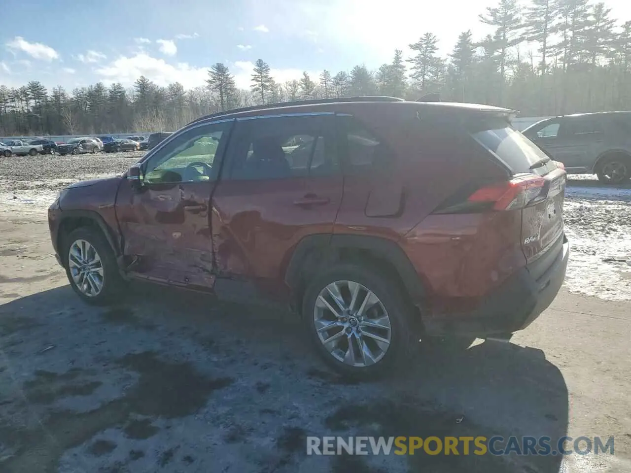2 fotografías del automóvil dañado JTMA1RFV8KD036460 TOYOTA RAV4 2019