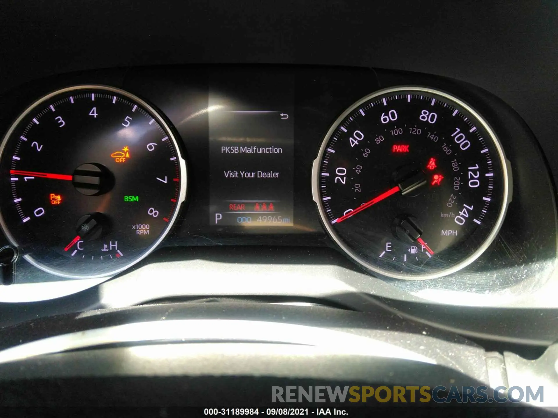 7 fotografías del automóvil dañado JTMA1RFV9KD037729 TOYOTA RAV4 2019