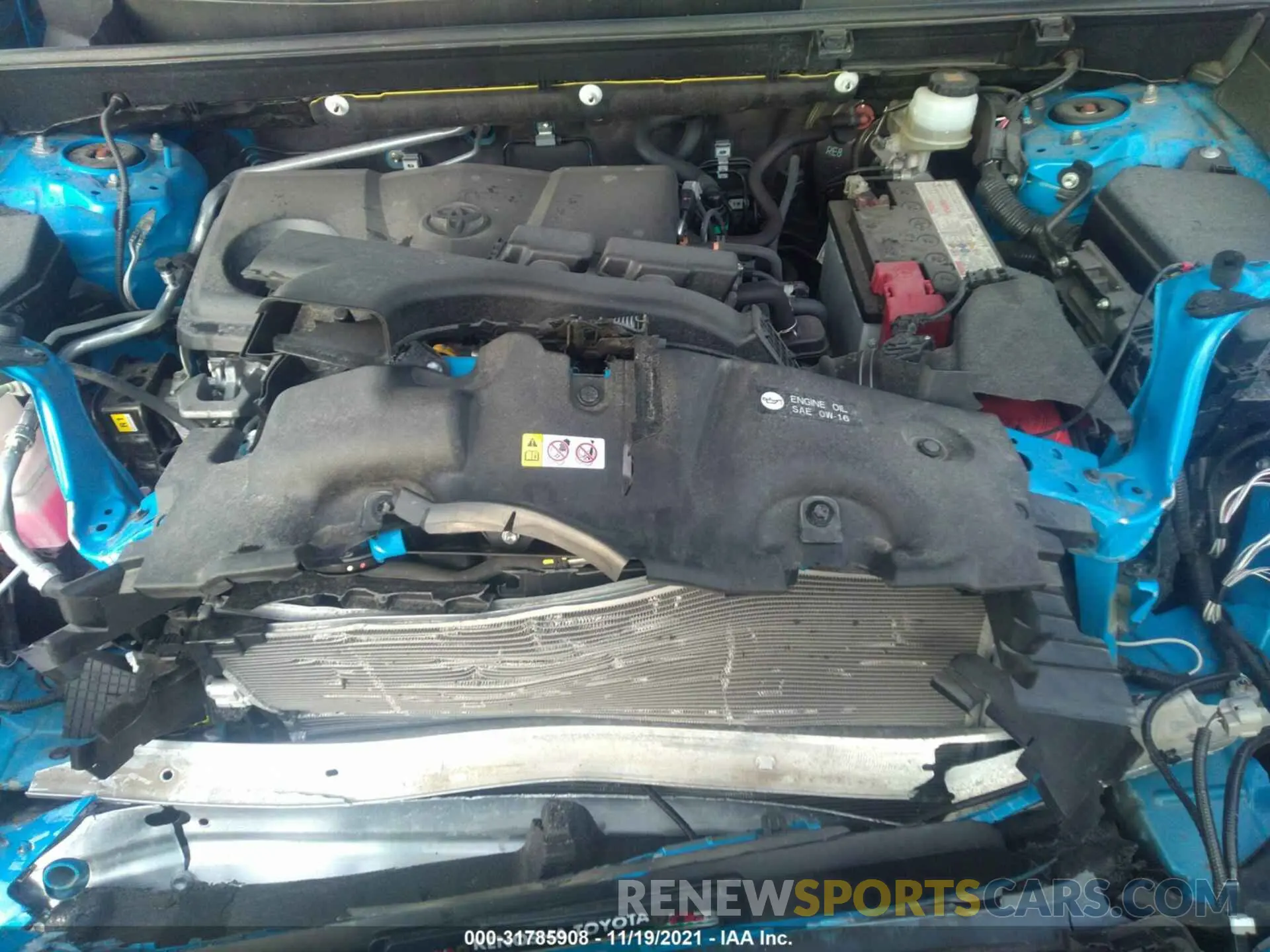 10 fotografías del automóvil dañado JTMA1RFV9KD514109 TOYOTA RAV4 2019