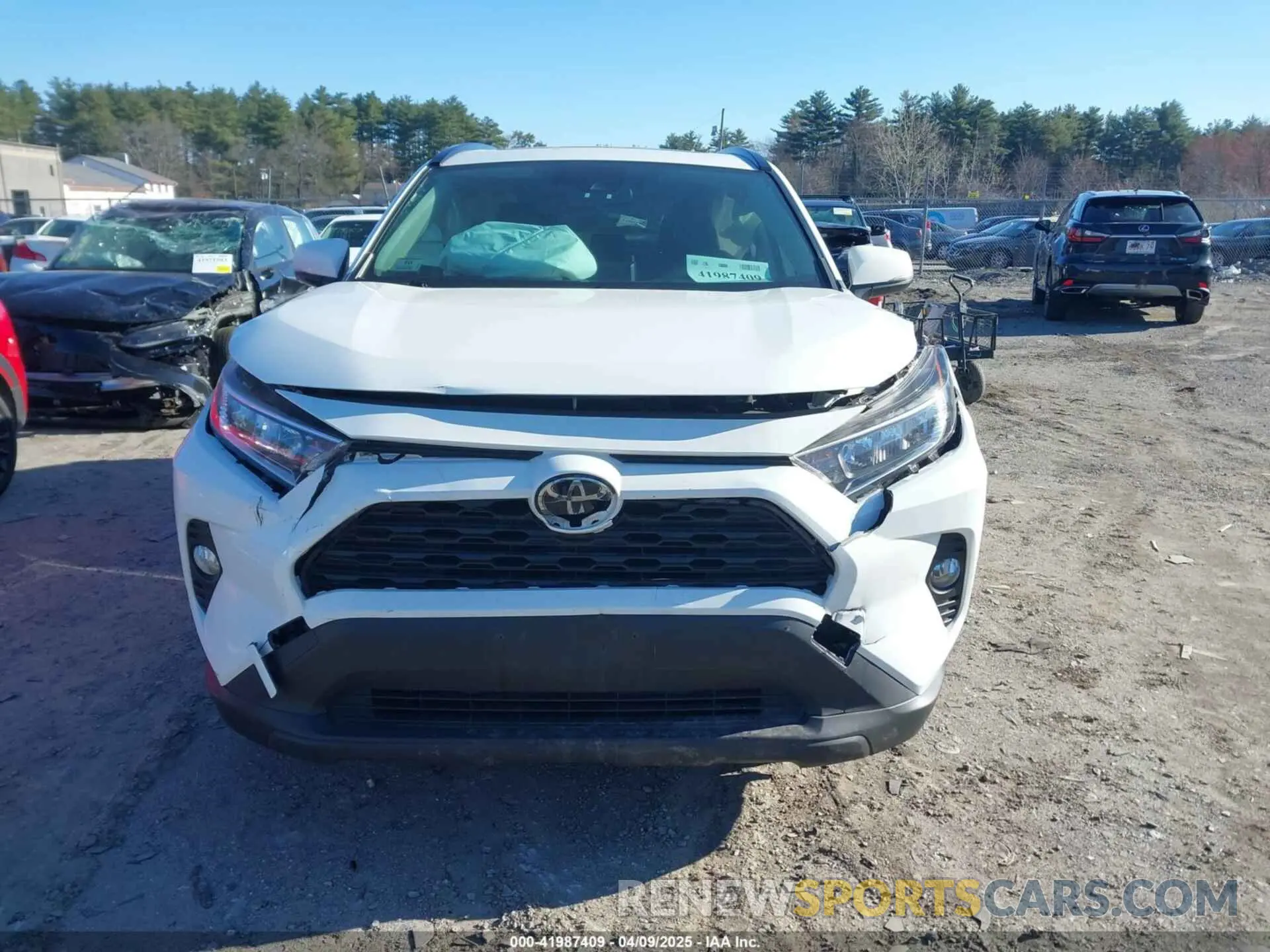 12 fotografías del automóvil dañado JTMA1RFV9KJ007728 TOYOTA RAV4 2019