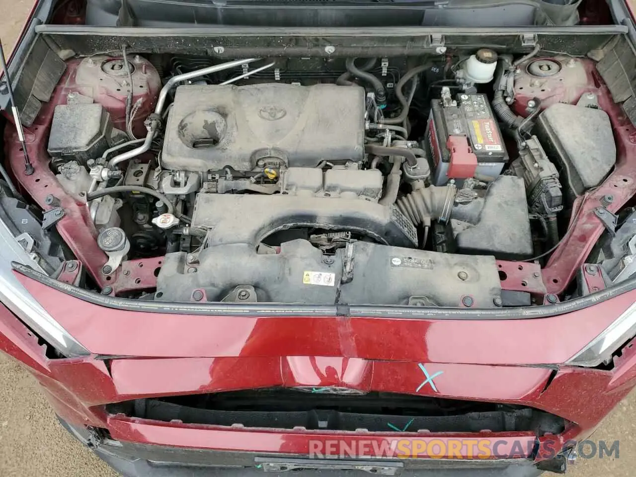 12 fotografías del automóvil dañado JTMA1RFVXKD018199 TOYOTA RAV4 2019