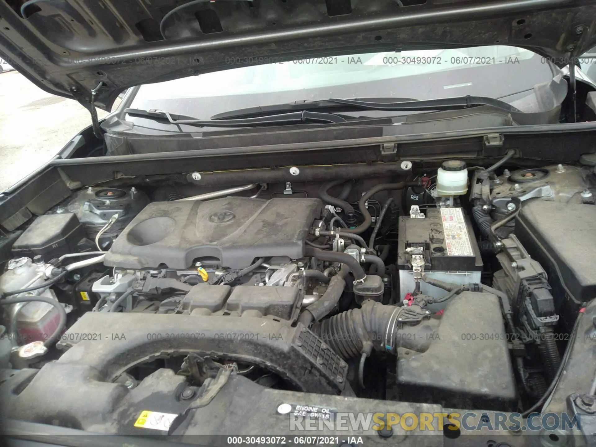 10 fotografías del automóvil dañado JTMC1RFV7KD008917 TOYOTA RAV4 2019