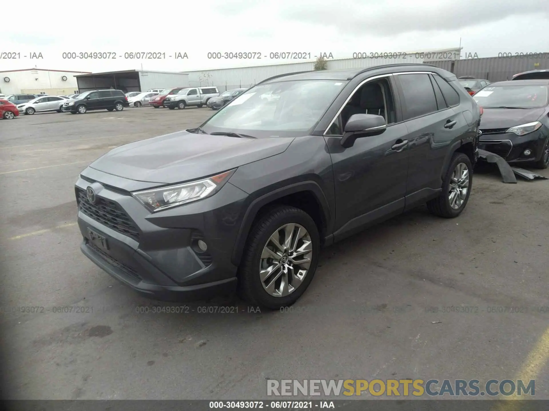 2 fotografías del automóvil dañado JTMC1RFV7KD008917 TOYOTA RAV4 2019