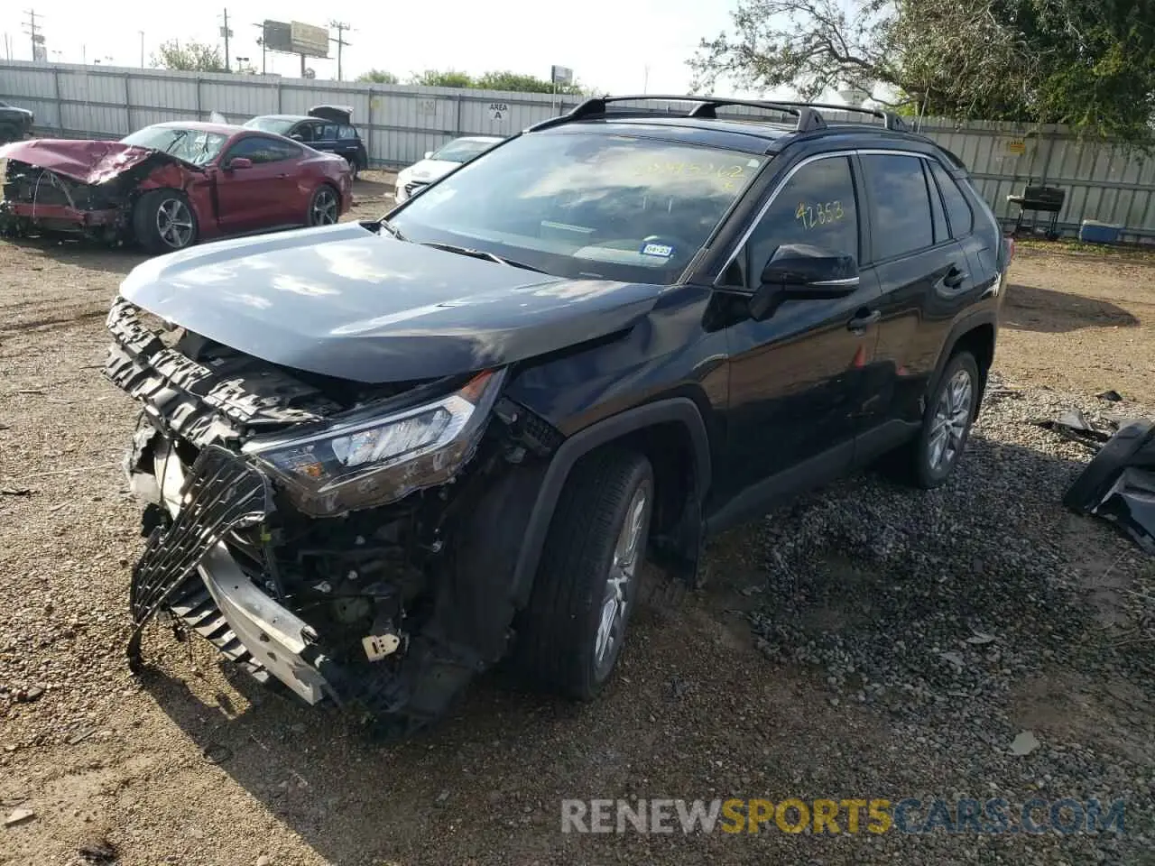 2 fotografías del automóvil dañado JTMC1RFV7KD021487 TOYOTA RAV4 2019