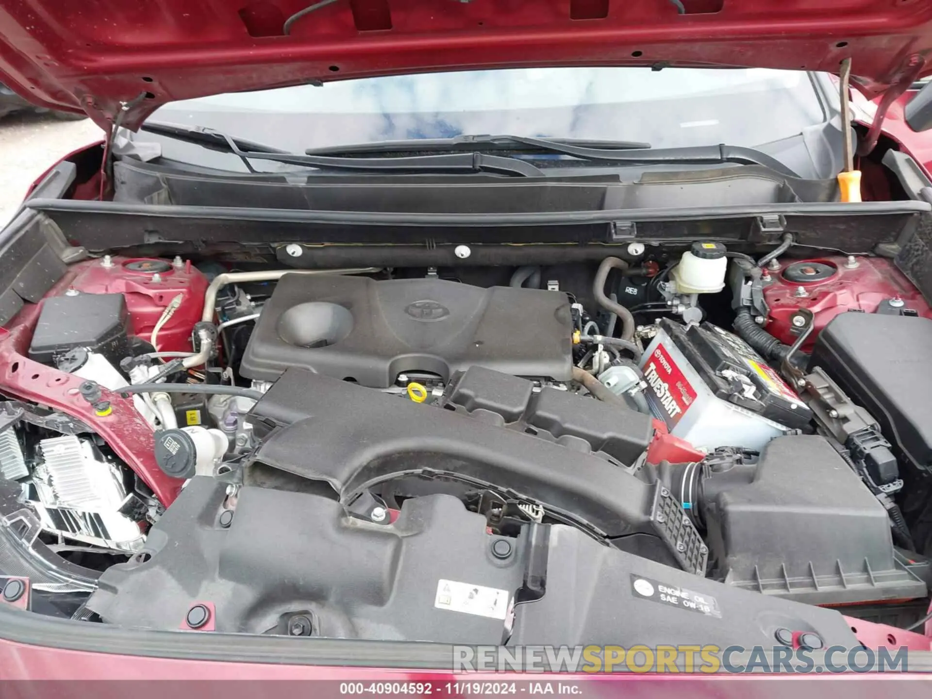 10 fotografías del automóvil dañado JTMC1RFV7KD040623 TOYOTA RAV4 2019