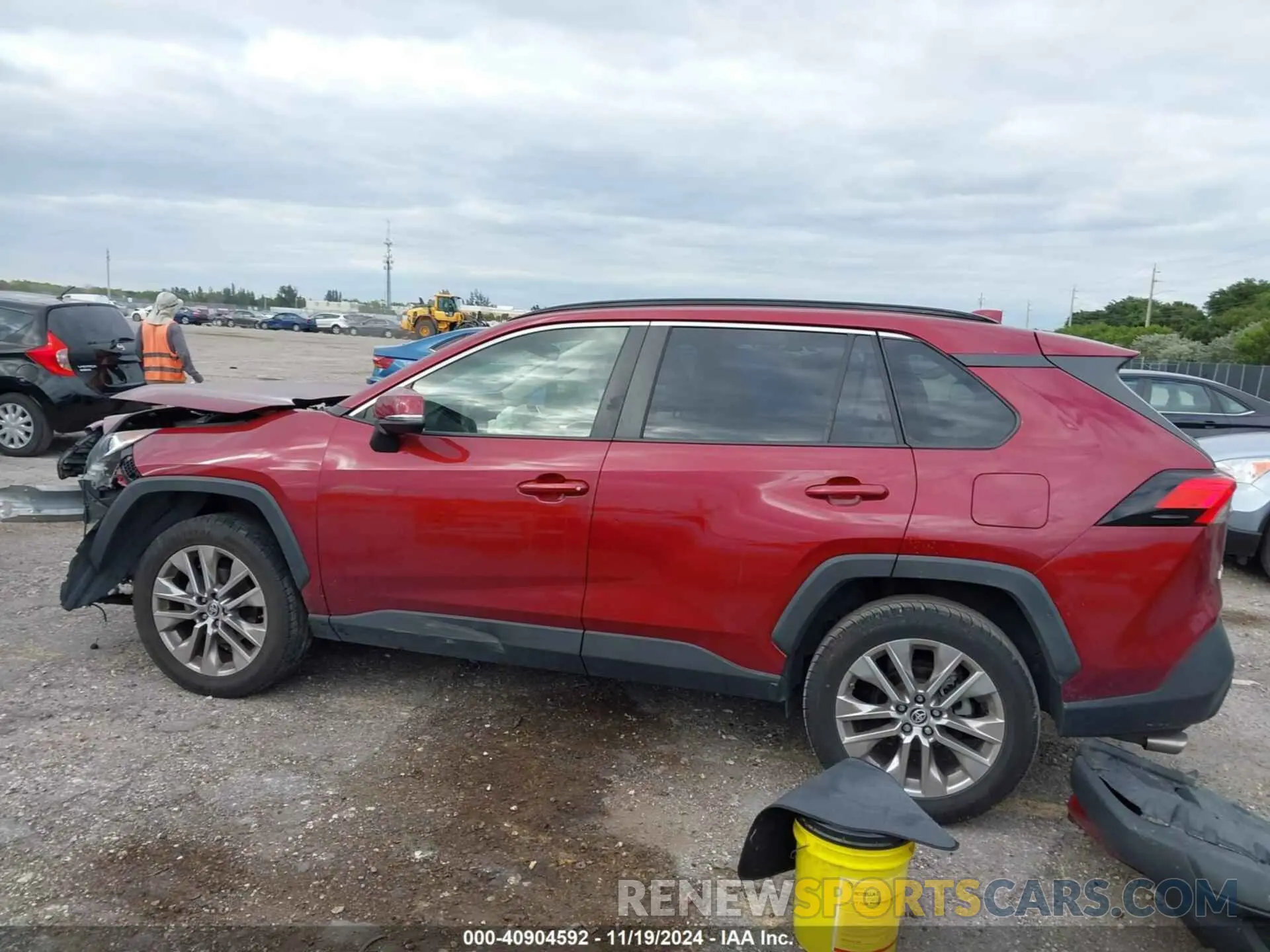 14 fotografías del automóvil dañado JTMC1RFV7KD040623 TOYOTA RAV4 2019