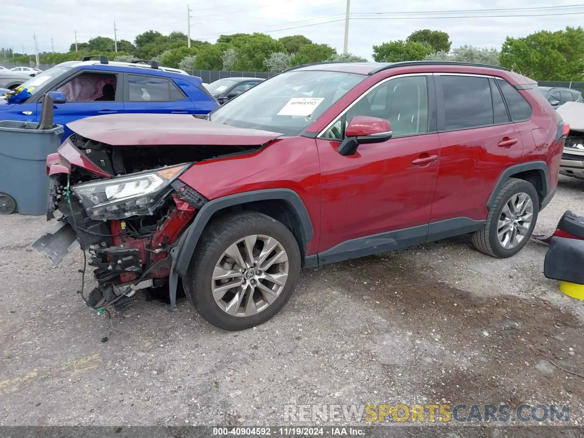 2 fotografías del automóvil dañado JTMC1RFV7KD040623 TOYOTA RAV4 2019