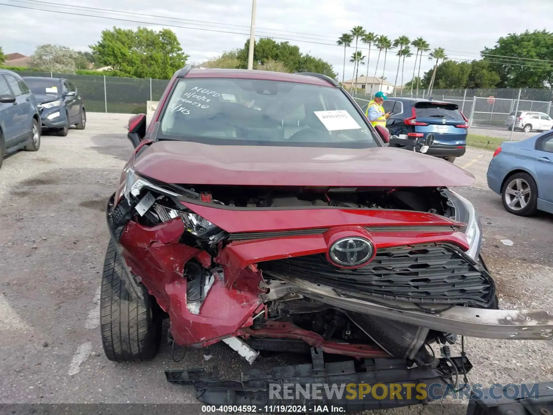 6 fotografías del automóvil dañado JTMC1RFV7KD040623 TOYOTA RAV4 2019