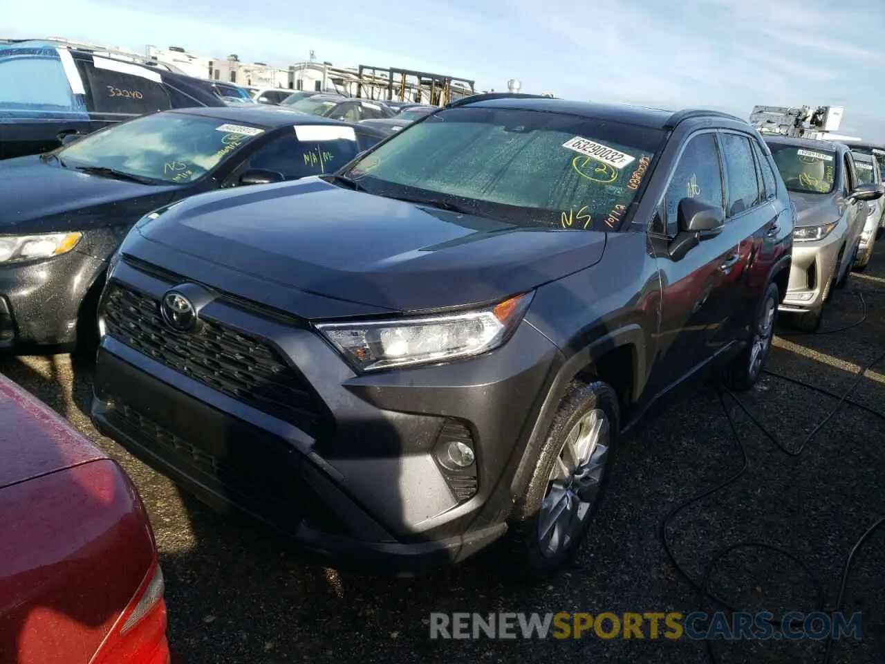 2 fotografías del automóvil dañado JTMC1RFV7KD517387 TOYOTA RAV4 2019