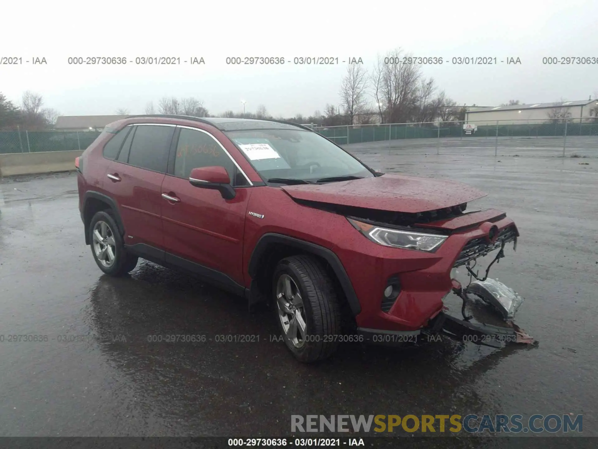 1 fotografías del automóvil dañado JTMDWRFV9KD500838 TOYOTA RAV4 2019