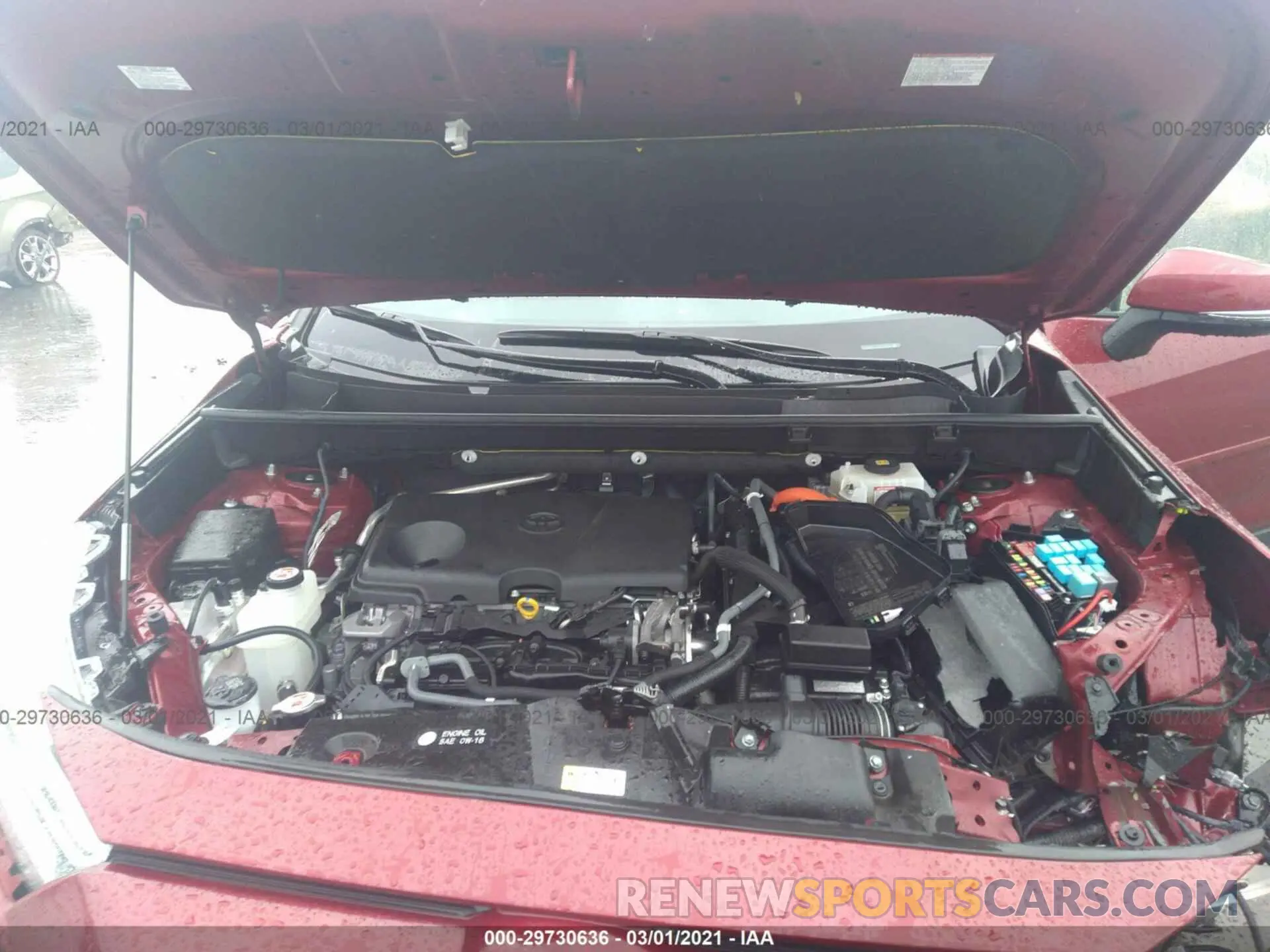 10 fotografías del automóvil dañado JTMDWRFV9KD500838 TOYOTA RAV4 2019