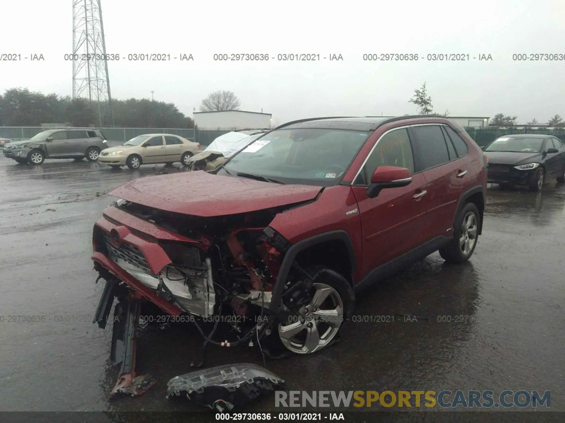 6 fotografías del automóvil dañado JTMDWRFV9KD500838 TOYOTA RAV4 2019