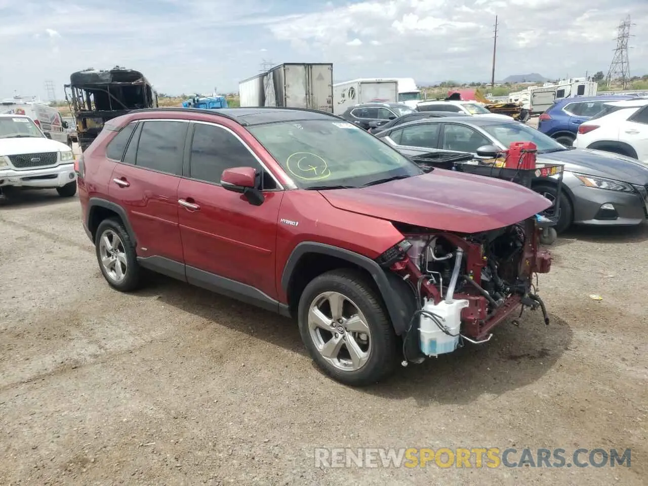 1 fotografías del automóvil dañado JTMDWRFV9KD501133 TOYOTA RAV4 2019