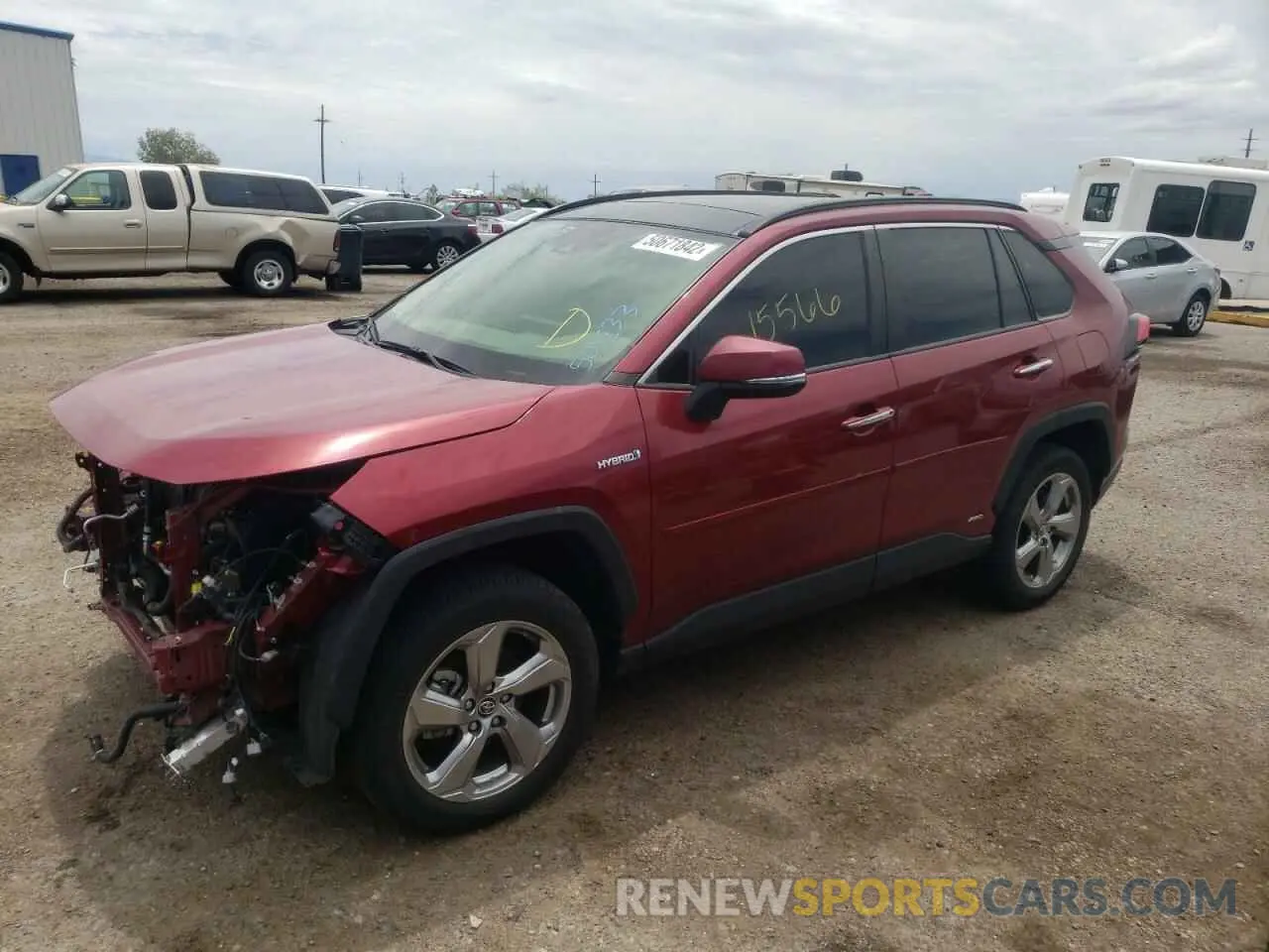 2 fotografías del automóvil dañado JTMDWRFV9KD501133 TOYOTA RAV4 2019