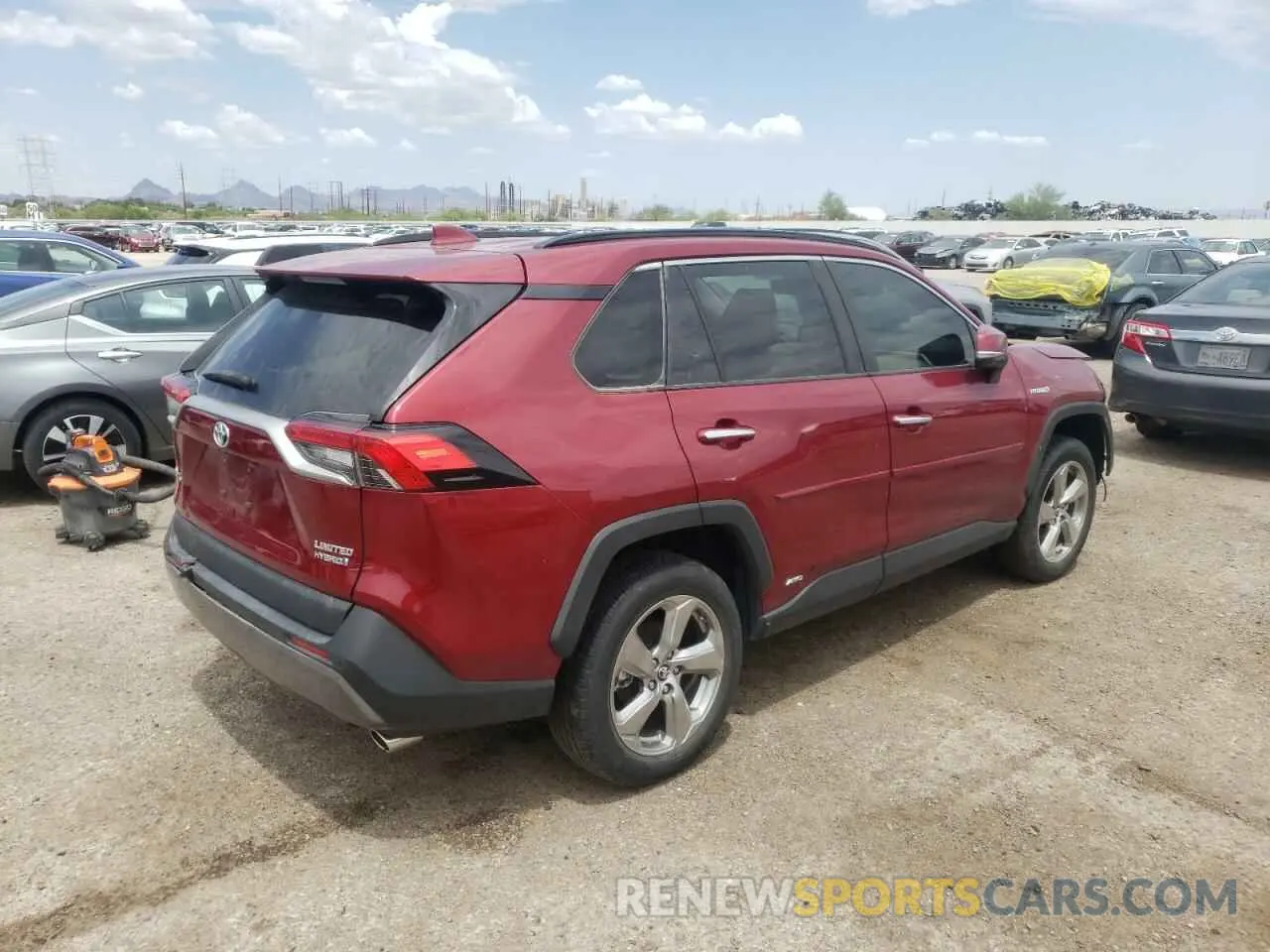 4 fotografías del automóvil dañado JTMDWRFV9KD501133 TOYOTA RAV4 2019