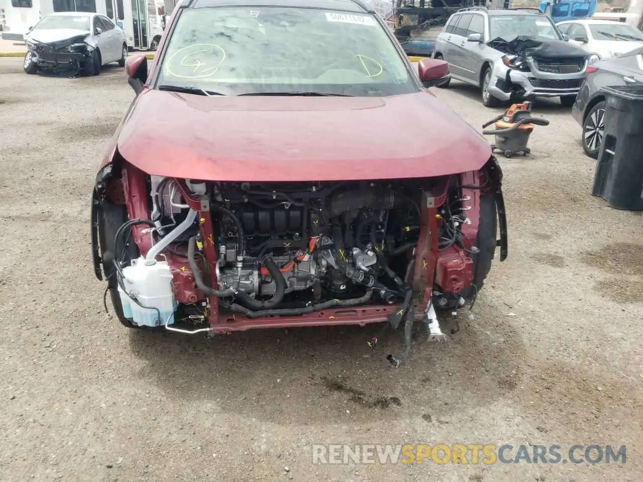 9 fotografías del automóvil dañado JTMDWRFV9KD501133 TOYOTA RAV4 2019