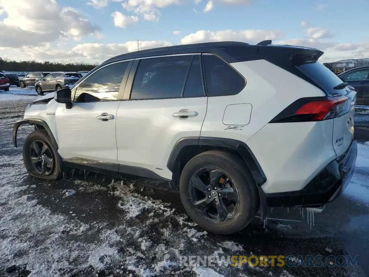 2 fotografías del automóvil dañado JTMEWRFV1KJ023859 TOYOTA RAV4 2019