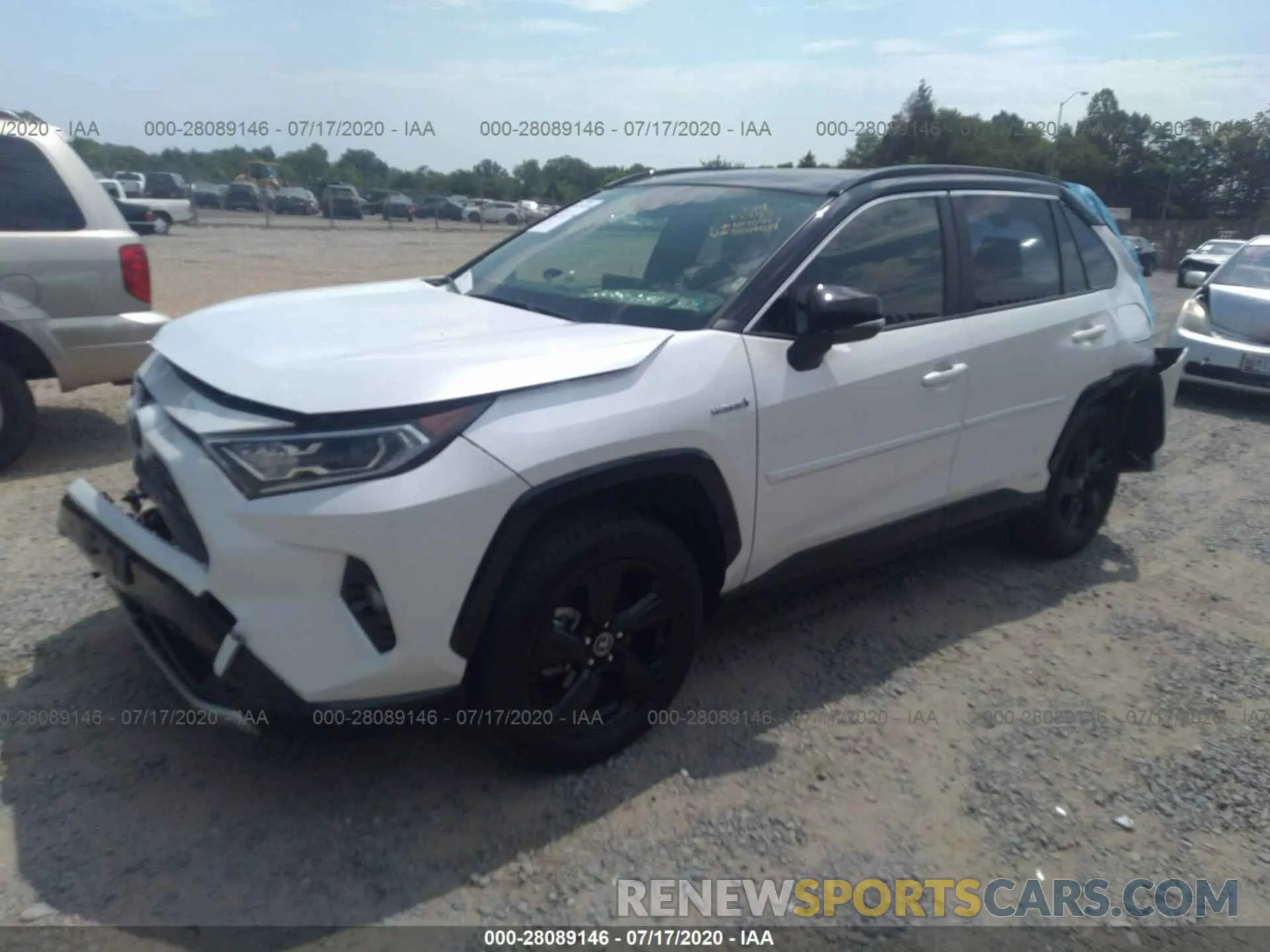 2 fotografías del automóvil dañado JTMEWRFV1KJ024039 TOYOTA RAV4 2019