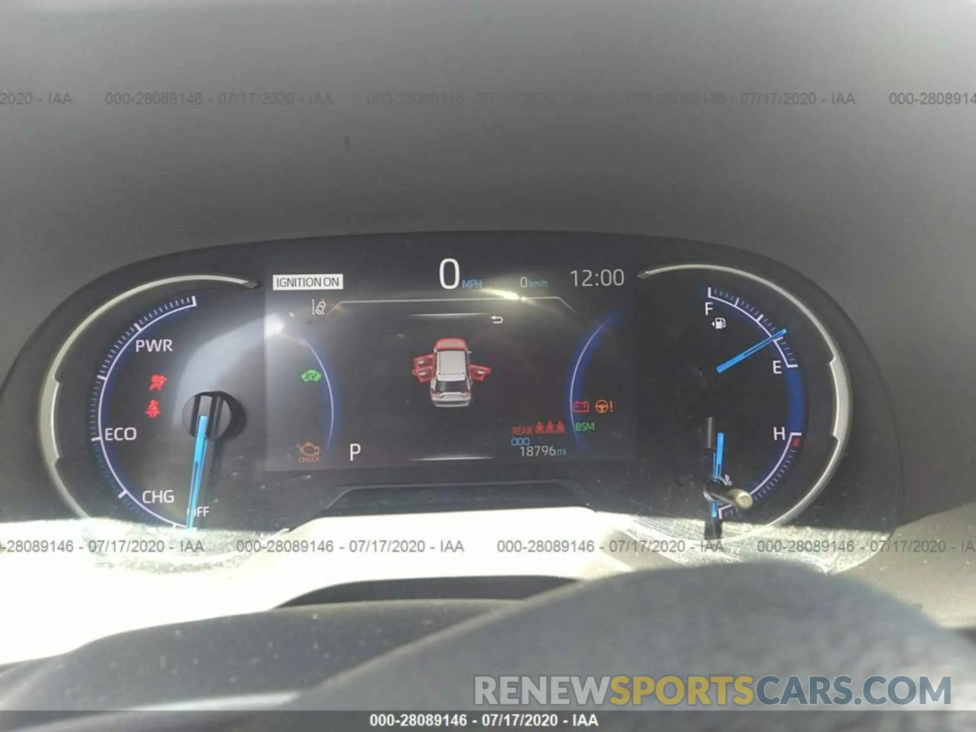 7 fotografías del automóvil dañado JTMEWRFV1KJ024039 TOYOTA RAV4 2019