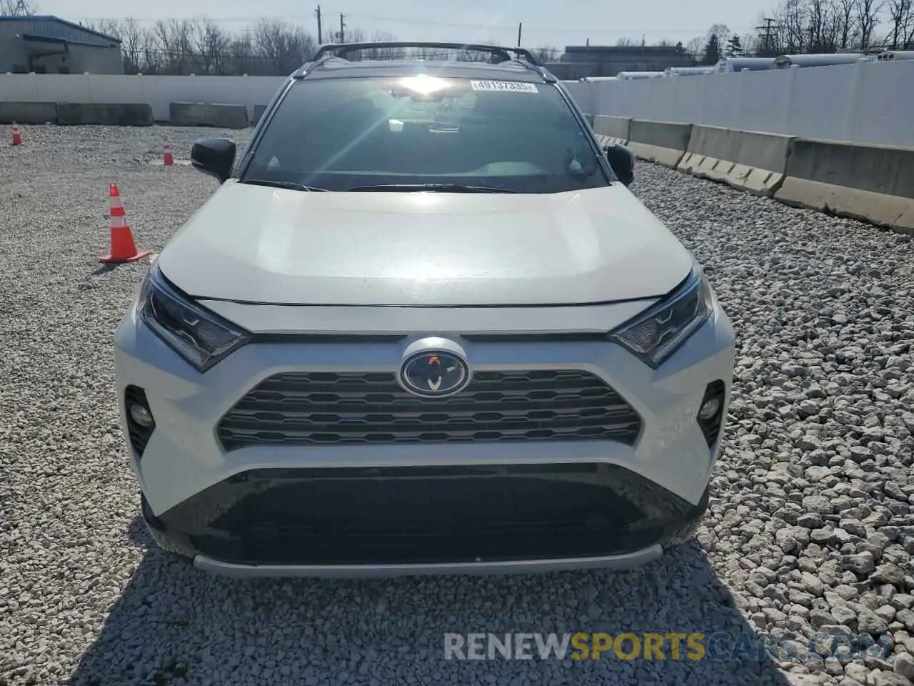5 fotografías del automóvil dañado JTMEWRFV2KJ009355 TOYOTA RAV4 2019