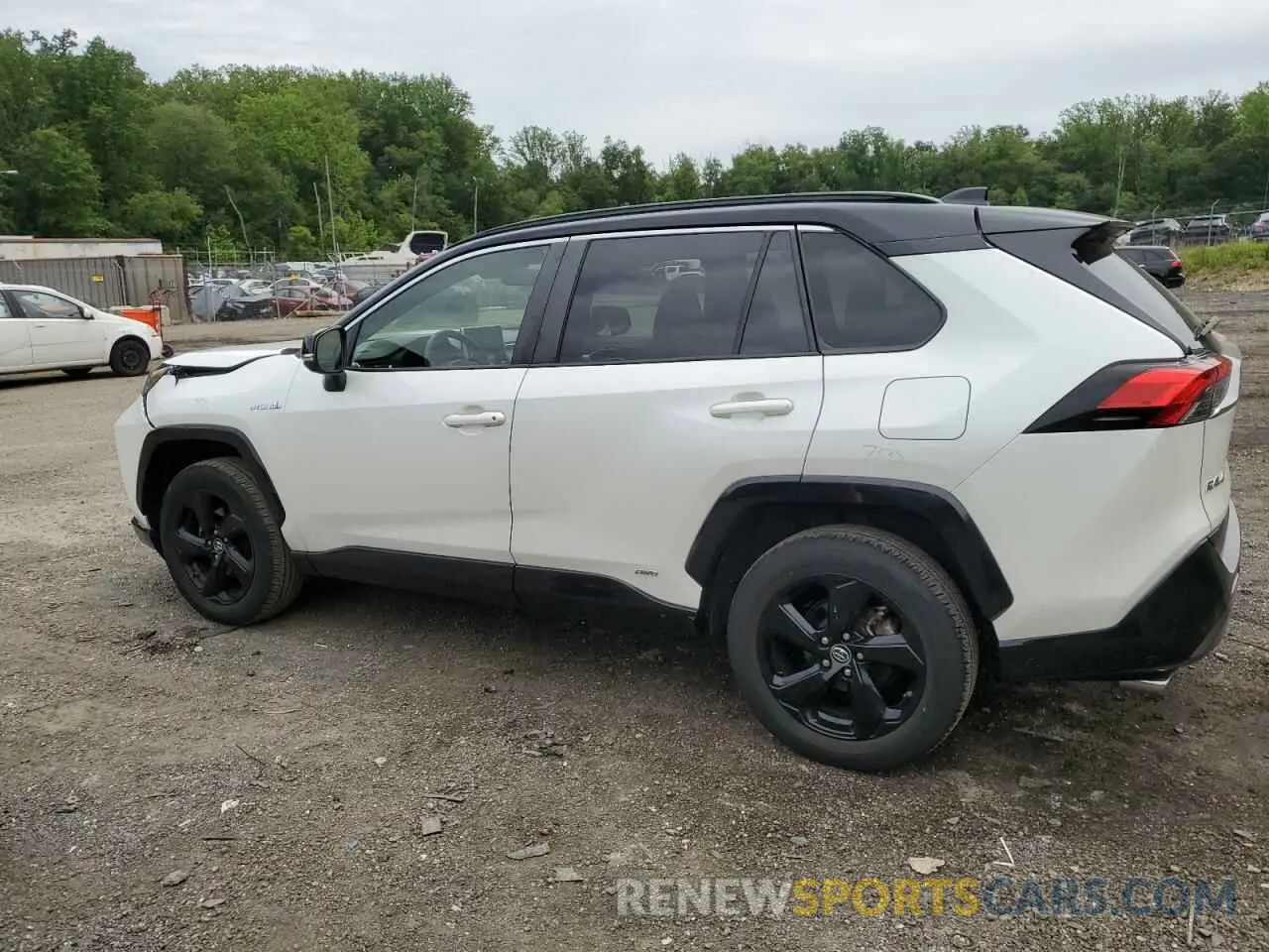 2 fotografías del automóvil dañado JTMEWRFV4KJ004433 TOYOTA RAV4 2019