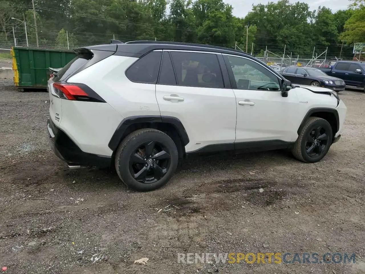 3 fotografías del automóvil dañado JTMEWRFV4KJ004433 TOYOTA RAV4 2019