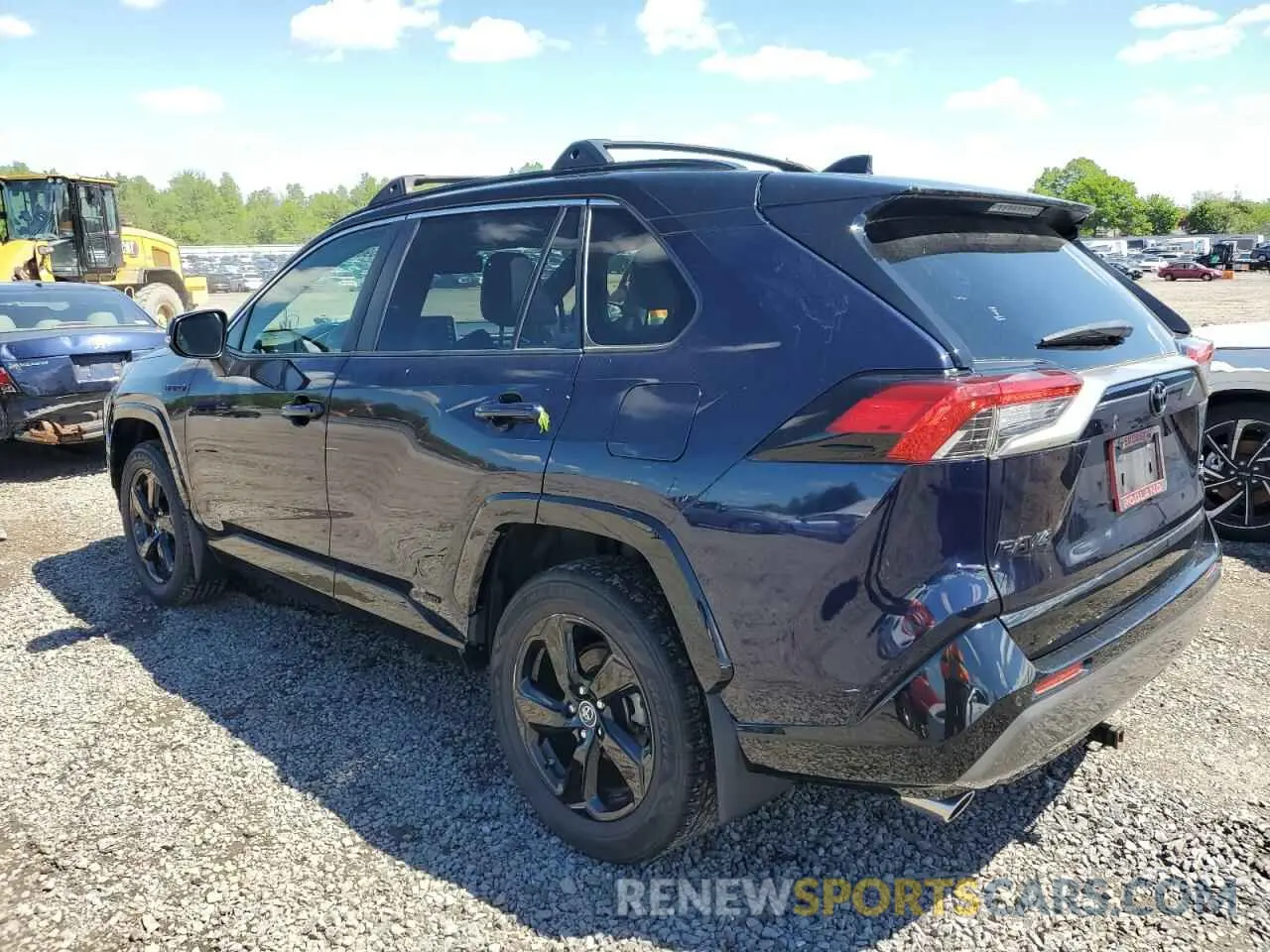 2 fotografías del automóvil dañado JTMEWRFV5KD514272 TOYOTA RAV4 2019