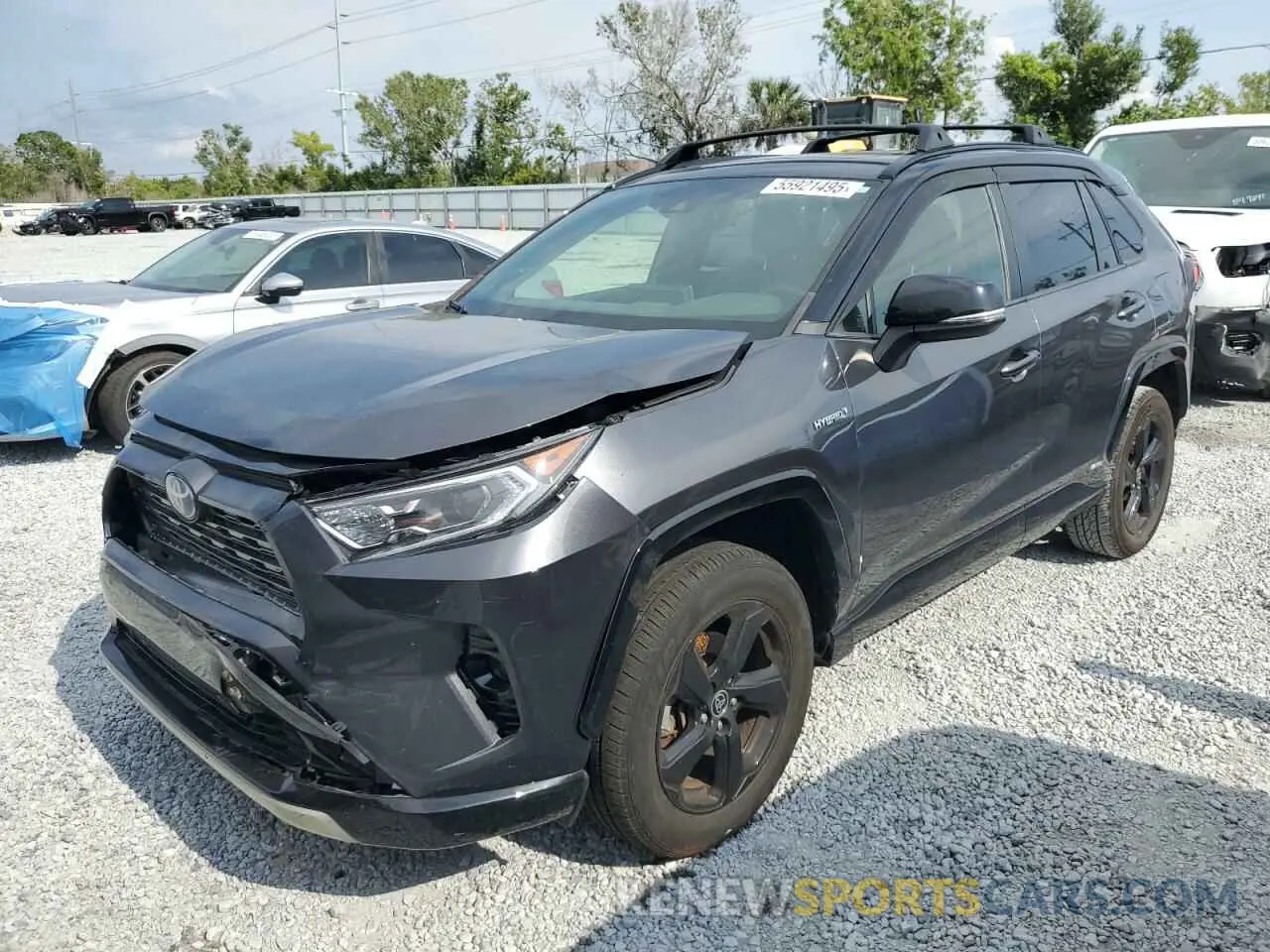 1 fotografías del automóvil dañado JTMEWRFV6KJ025154 TOYOTA RAV4 2019