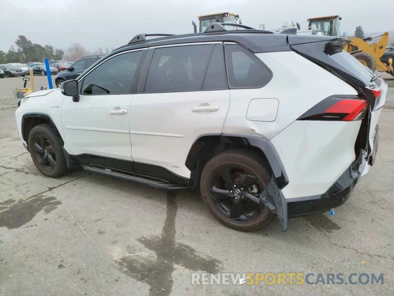 2 fotografías del automóvil dañado JTMEWRFV7KJ009948 TOYOTA RAV4 2019
