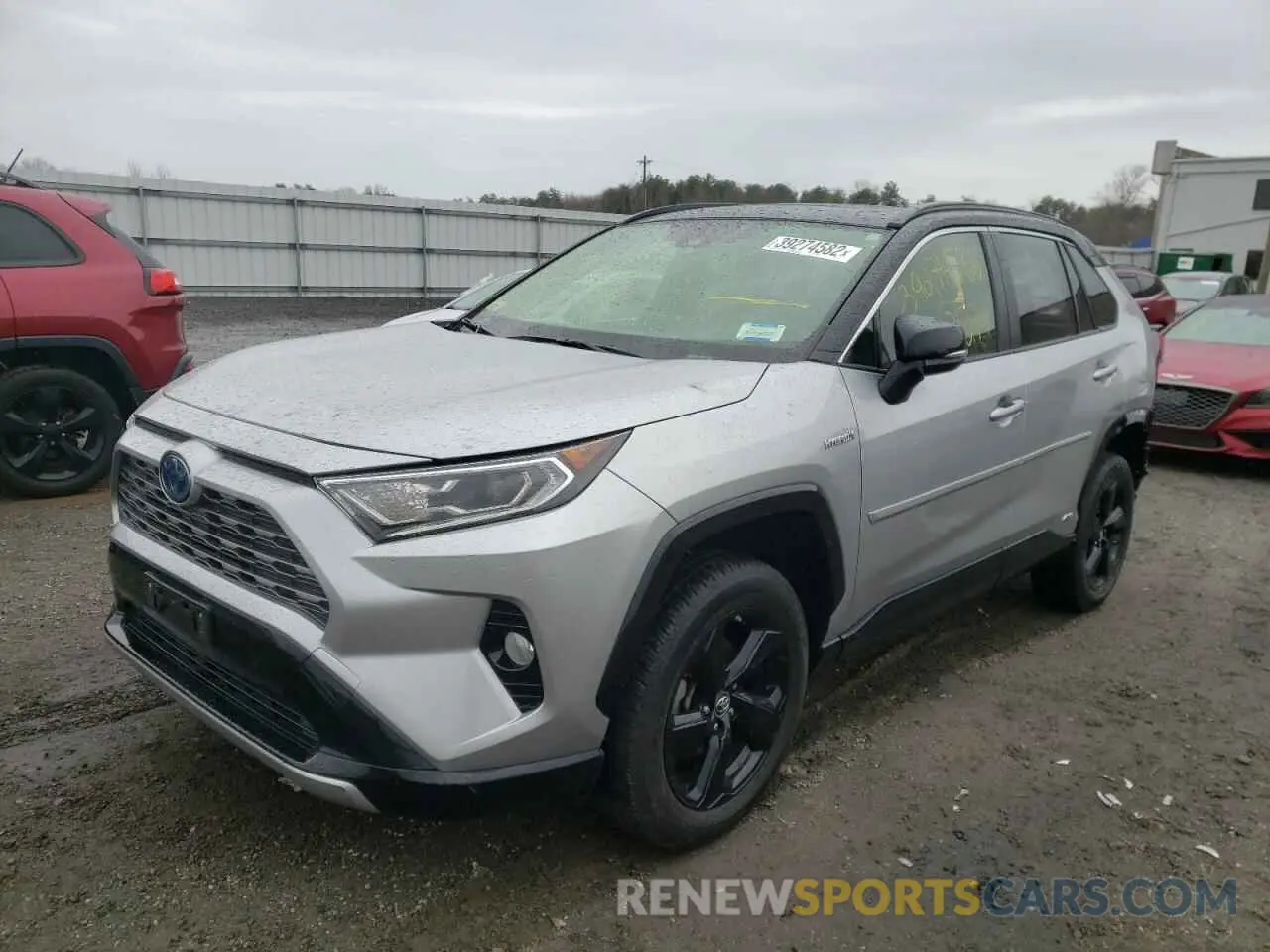 2 fotografías del automóvil dañado JTMEWRFV8KJ009781 TOYOTA RAV4 2019