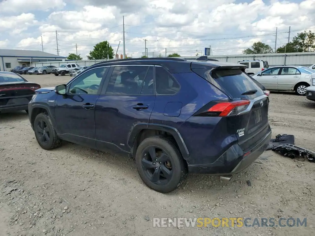 2 fotografías del automóvil dañado JTMEWRFV8KJ015824 TOYOTA RAV4 2019