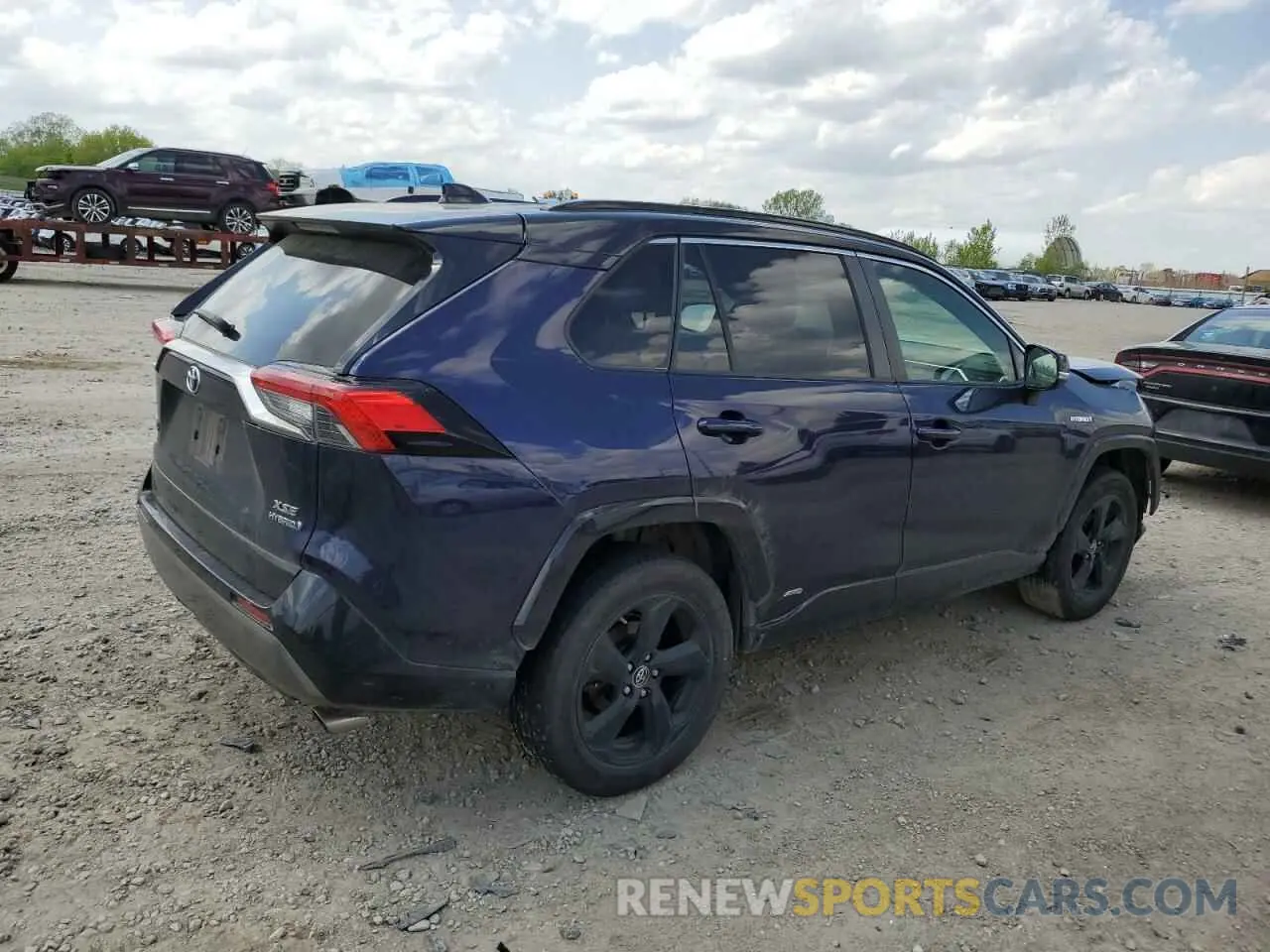 3 fotografías del automóvil dañado JTMEWRFV8KJ015824 TOYOTA RAV4 2019