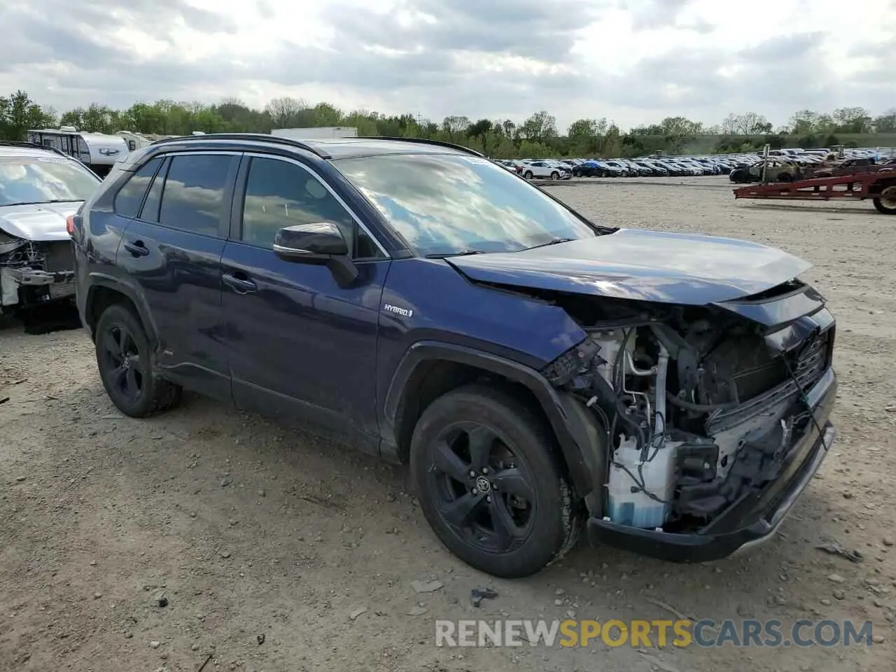 4 fotografías del automóvil dañado JTMEWRFV8KJ015824 TOYOTA RAV4 2019