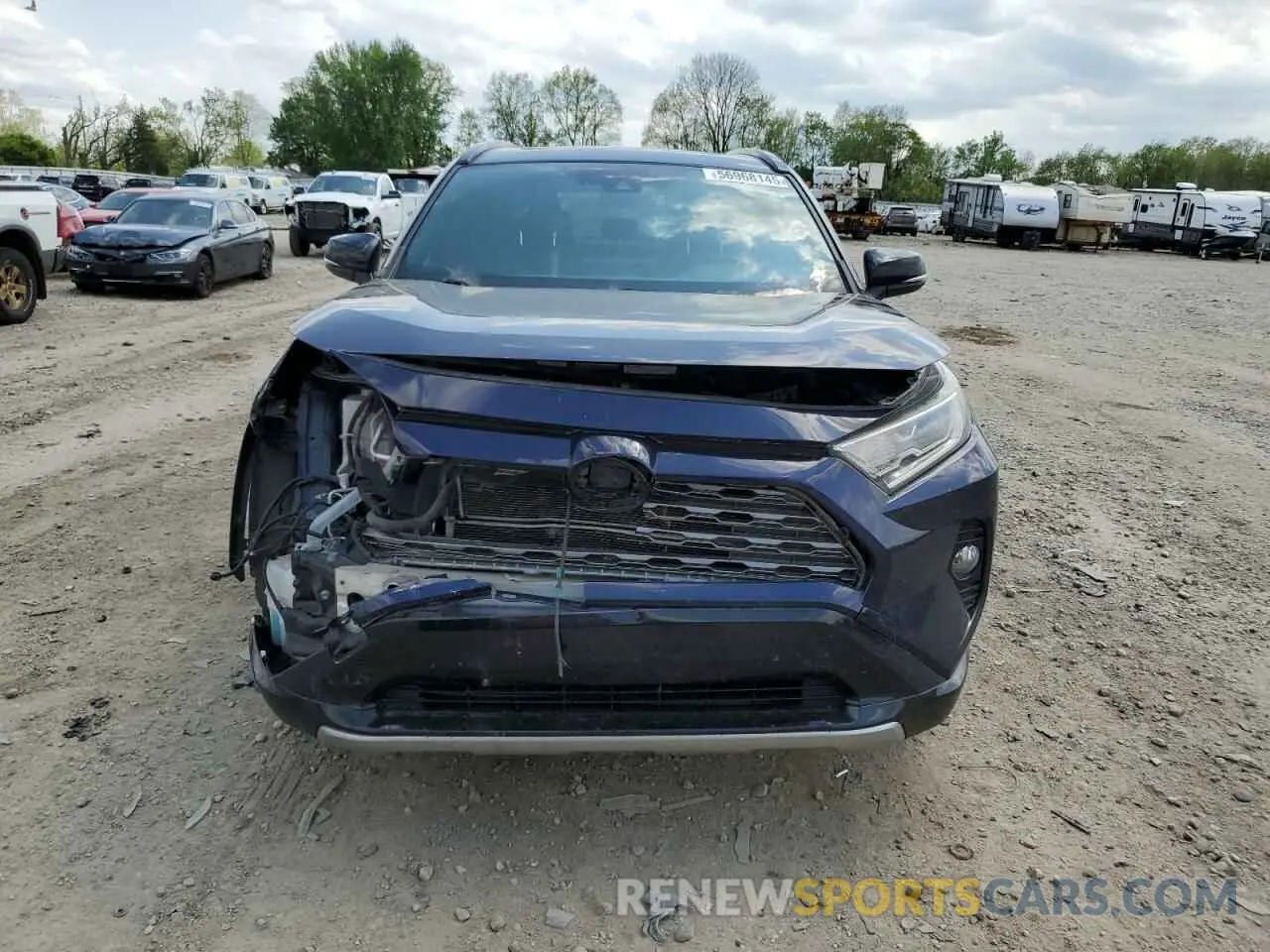 5 fotografías del automóvil dañado JTMEWRFV8KJ015824 TOYOTA RAV4 2019