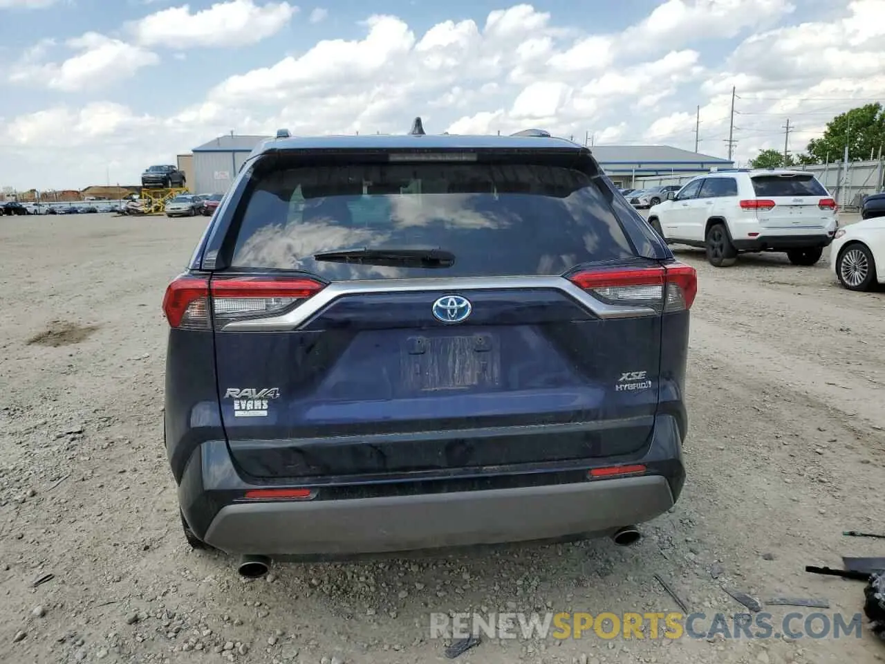 6 fotografías del automóvil dañado JTMEWRFV8KJ015824 TOYOTA RAV4 2019