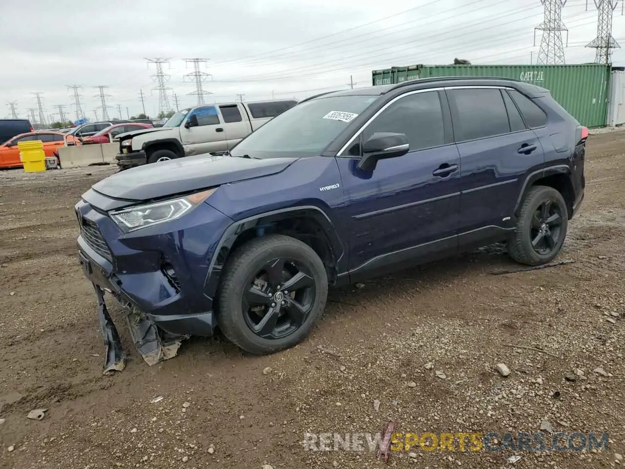 1 fotografías del automóvil dañado JTMEWRFV9KJ004900 TOYOTA RAV4 2019